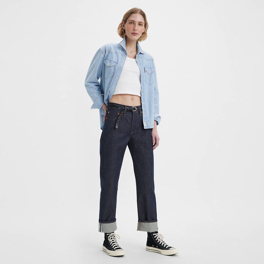 501® Rigid Selvedge Women's Jeans - Medium Wash | Levi's® US 501® Rigid Selvedge Women's Jeans - Medium Wash | Levi's® US