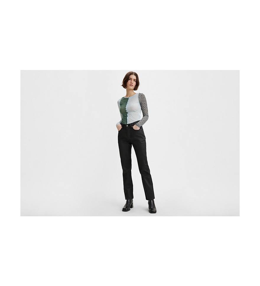Dare Blossom sokker 501® Wax Coated Women's Jeans - Black | Levi's® US