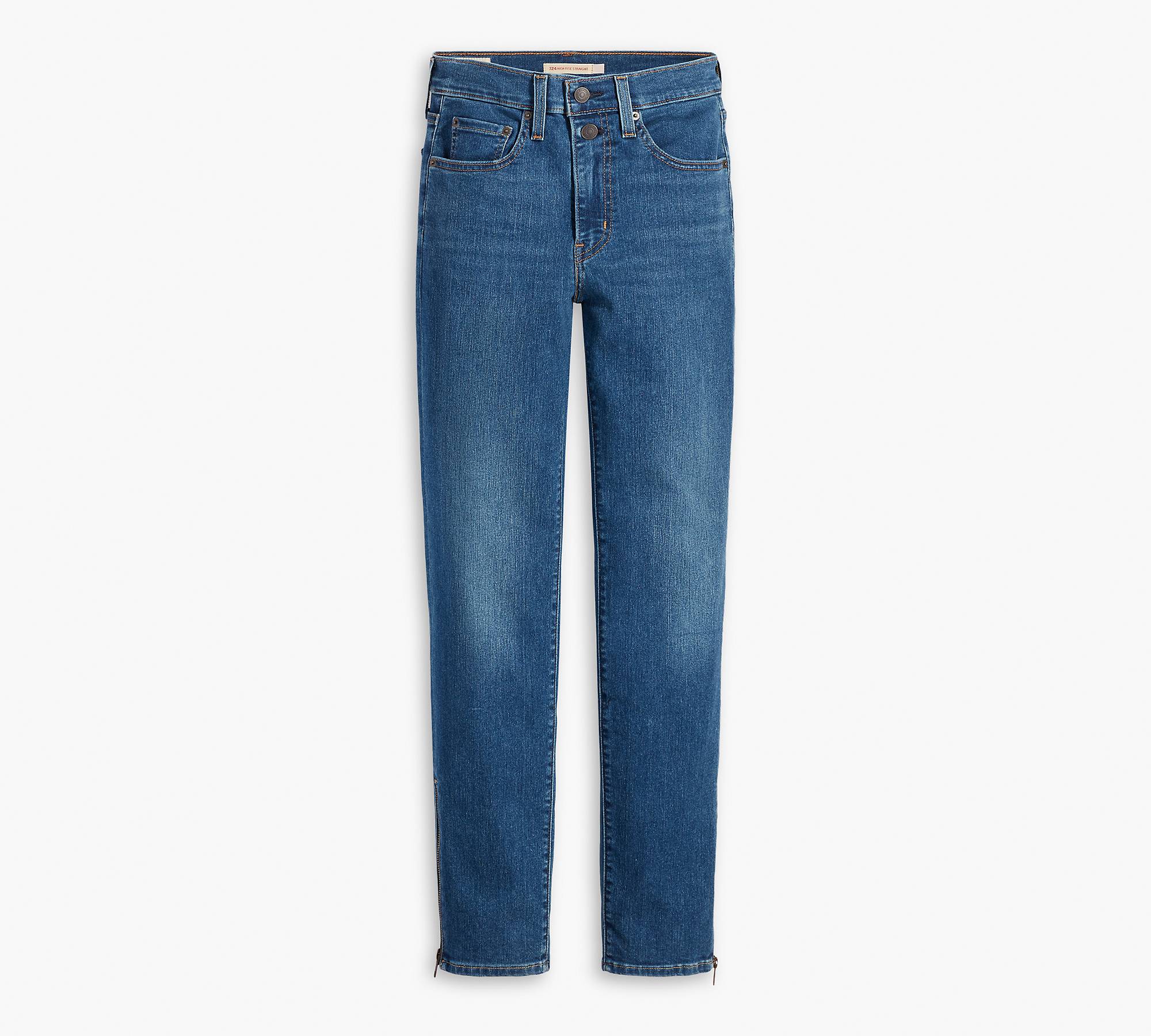 724 High Rise Straight Button Shank Women's Jeans - Dark Wash | Levi's® US