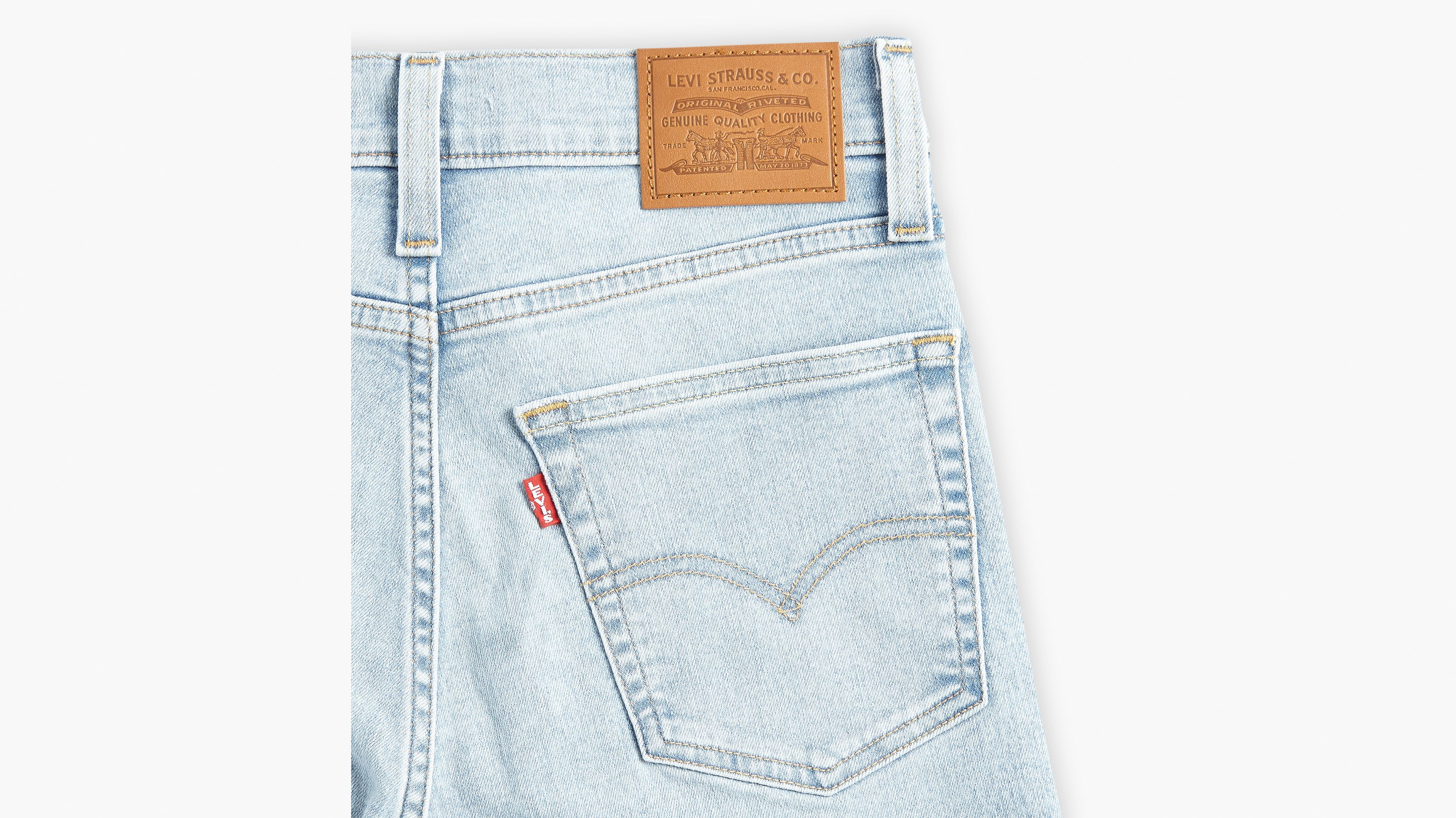 724 High Rise Straight Button Shank Women's Jeans - Light