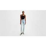 724 High Rise Straight Button Shank Women's Jeans 5