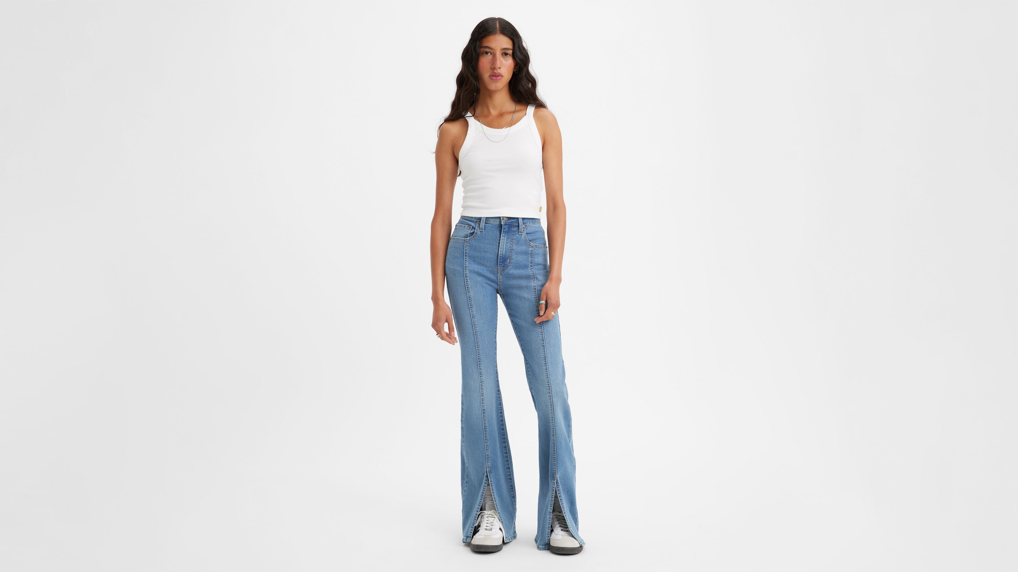 726 High Rise Flare Split Hem Women's Jeans - Medium Wash | Levi's® US