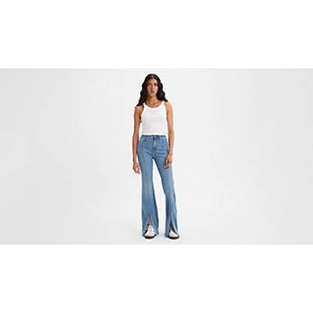 726 High Rise Flare Split Hem Women's Jeans - Medium Wash