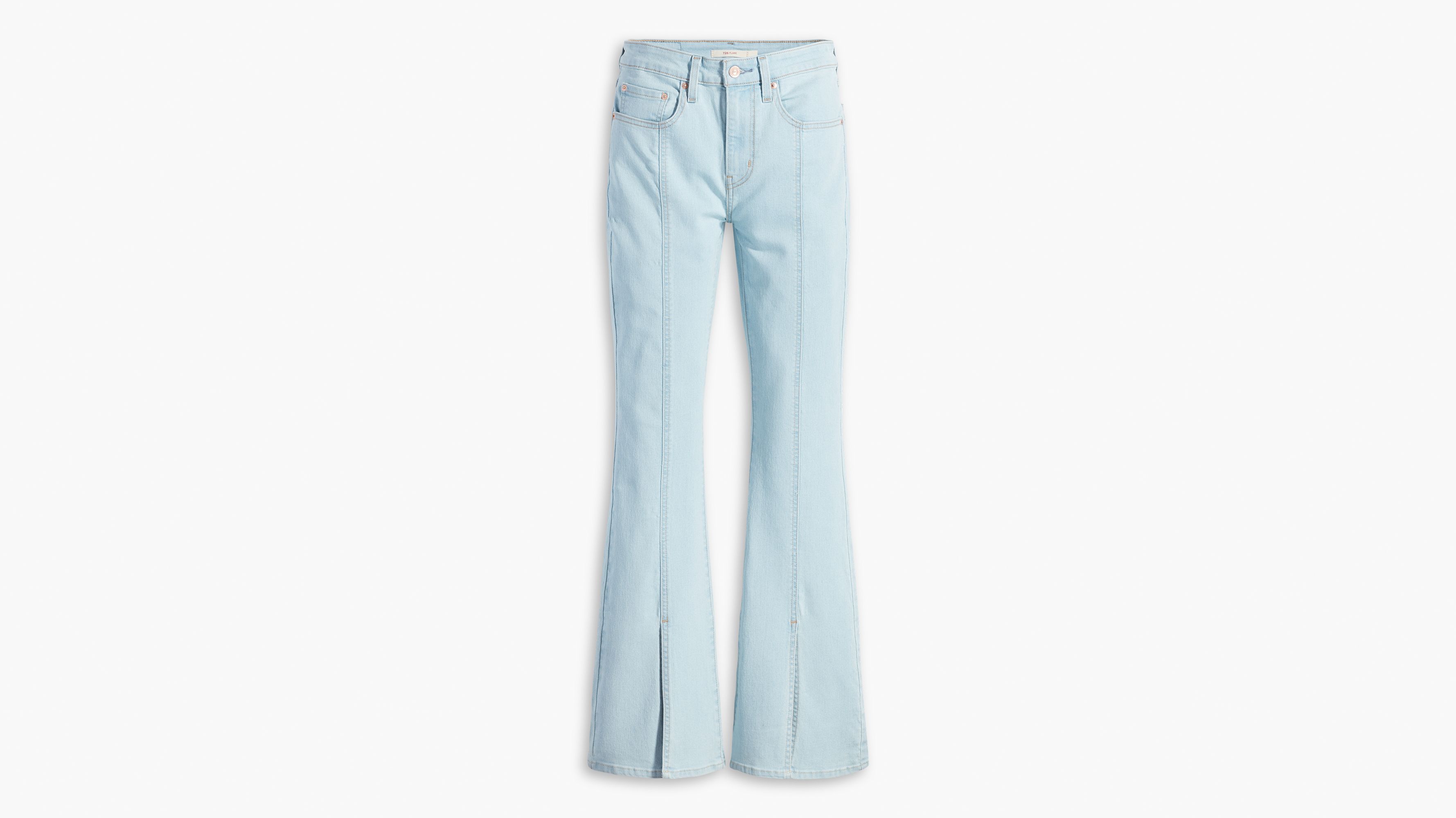 726 High Rise Flare Split Hem Women's Jeans - Light Wash