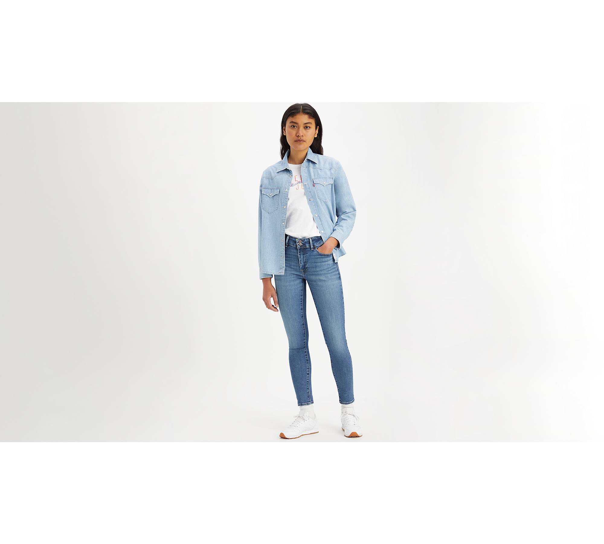 711™ Double Button Skinny Jeans - Blue | Levi's® ES