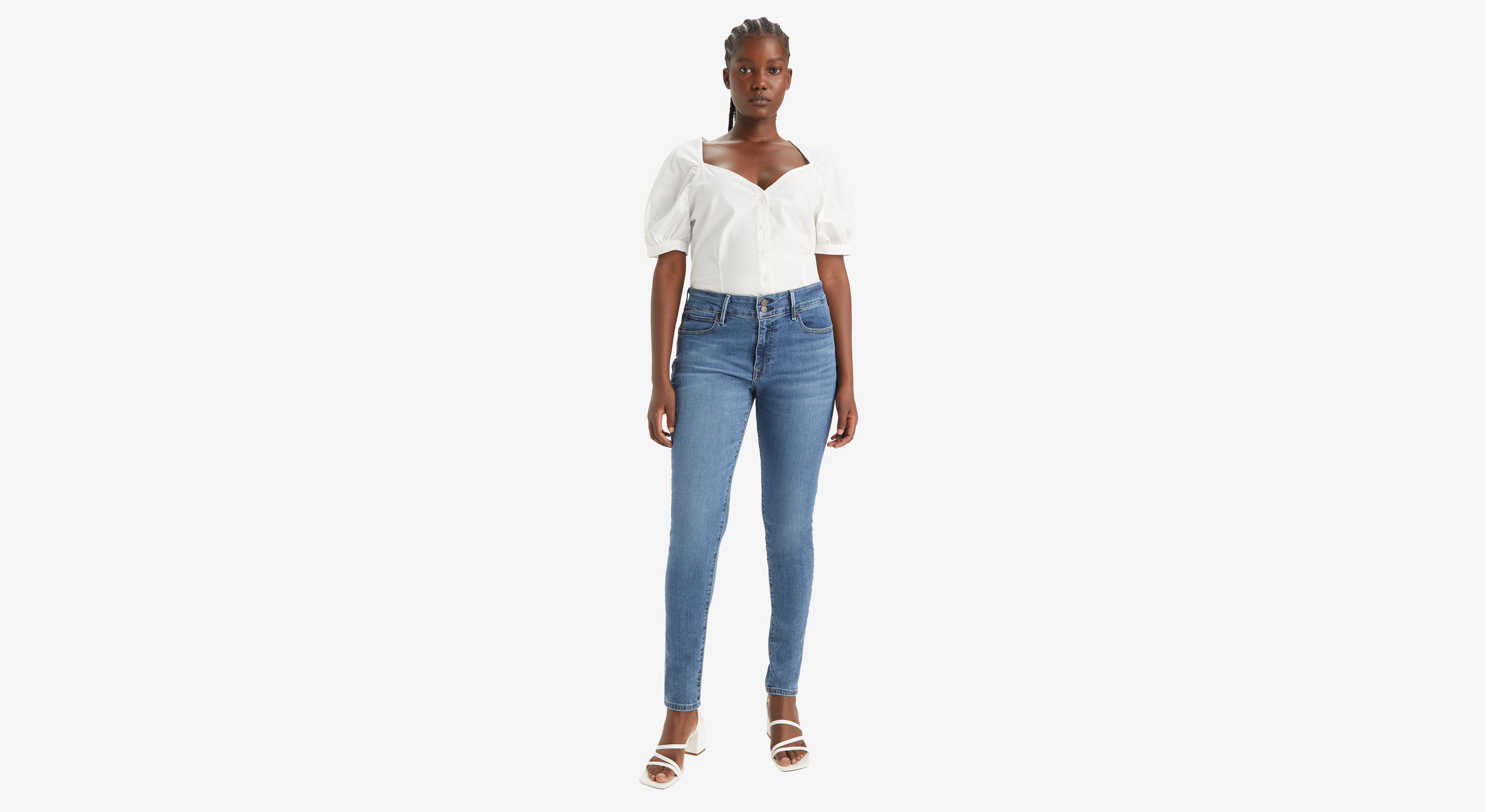 Levi's 711 skinny hot sale jeans size chart