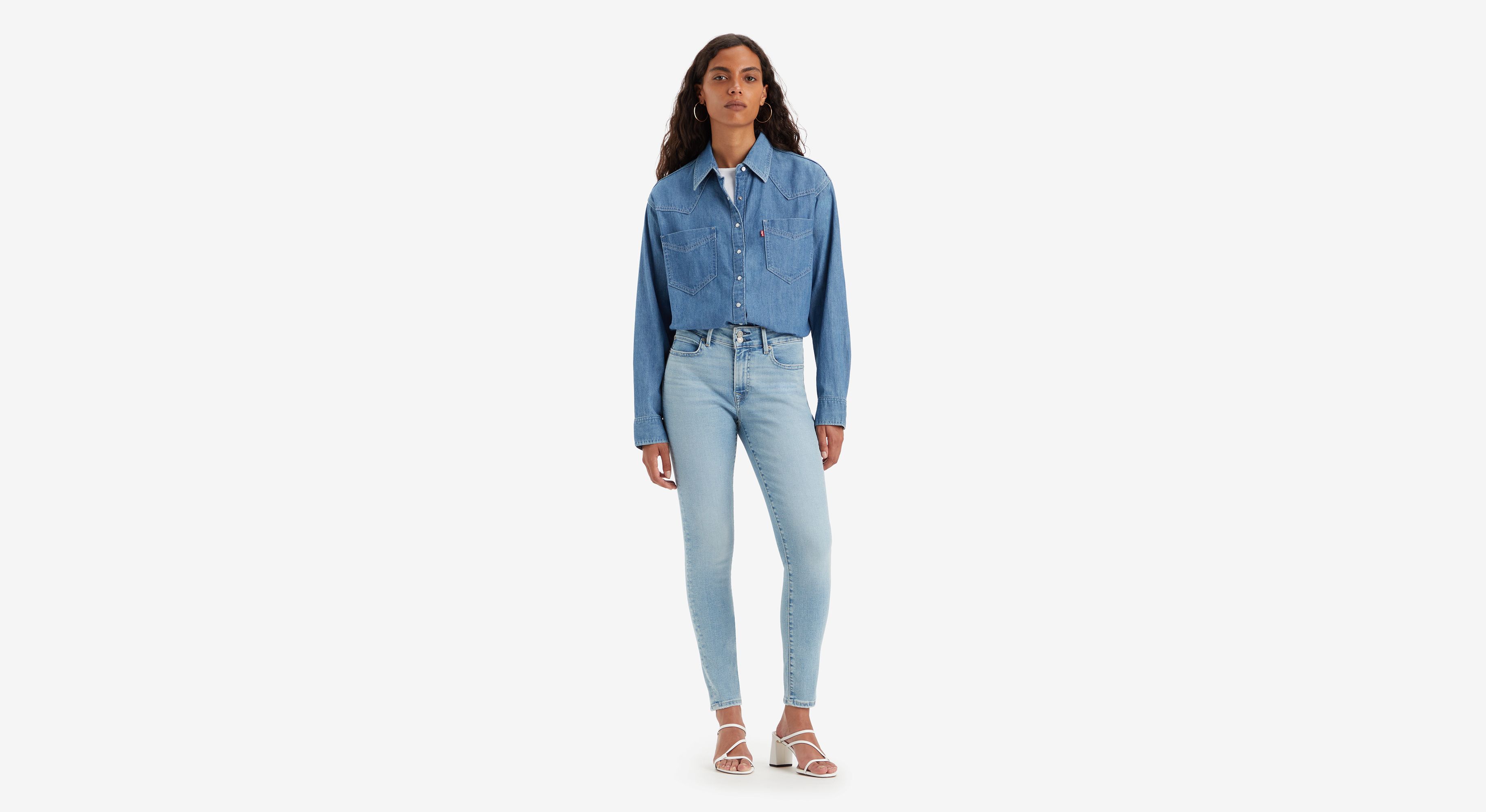 711™ Double Button Skinny Jeans - Blue | Levi's® LU