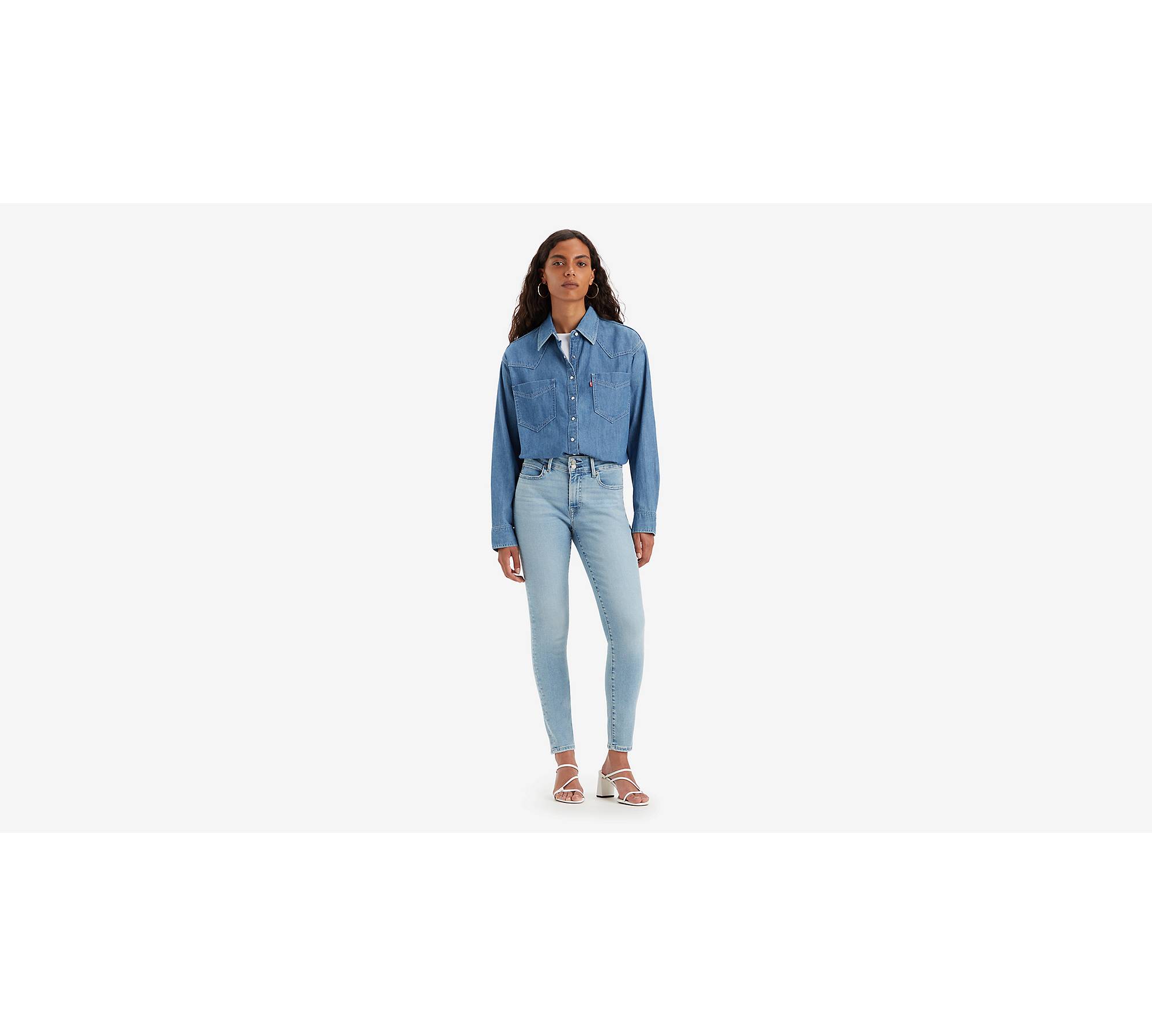 711™ Double Button Skinny Jeans - Blue | Levi's® IE