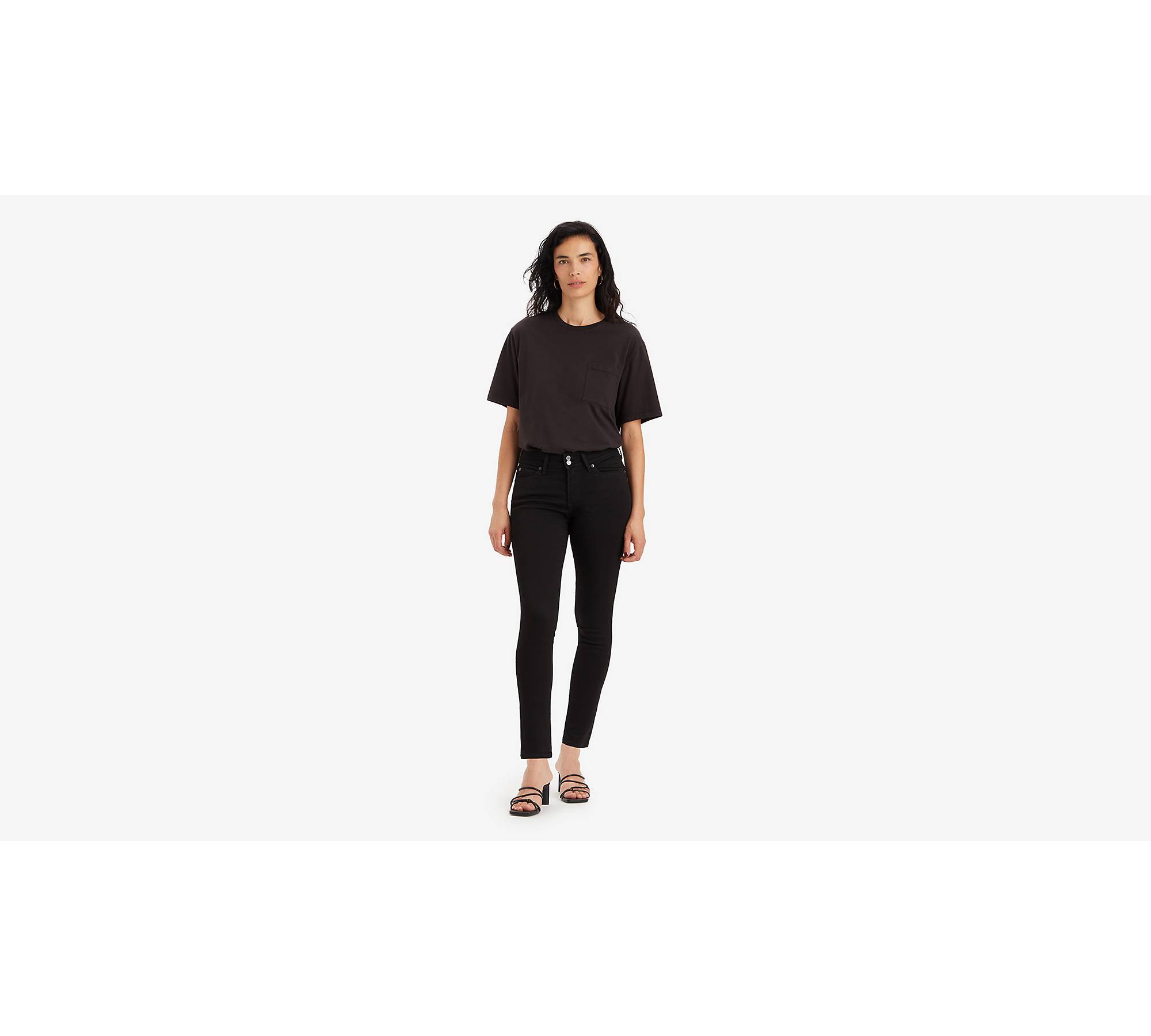 711™ Double-button Skinny Jeans - Black