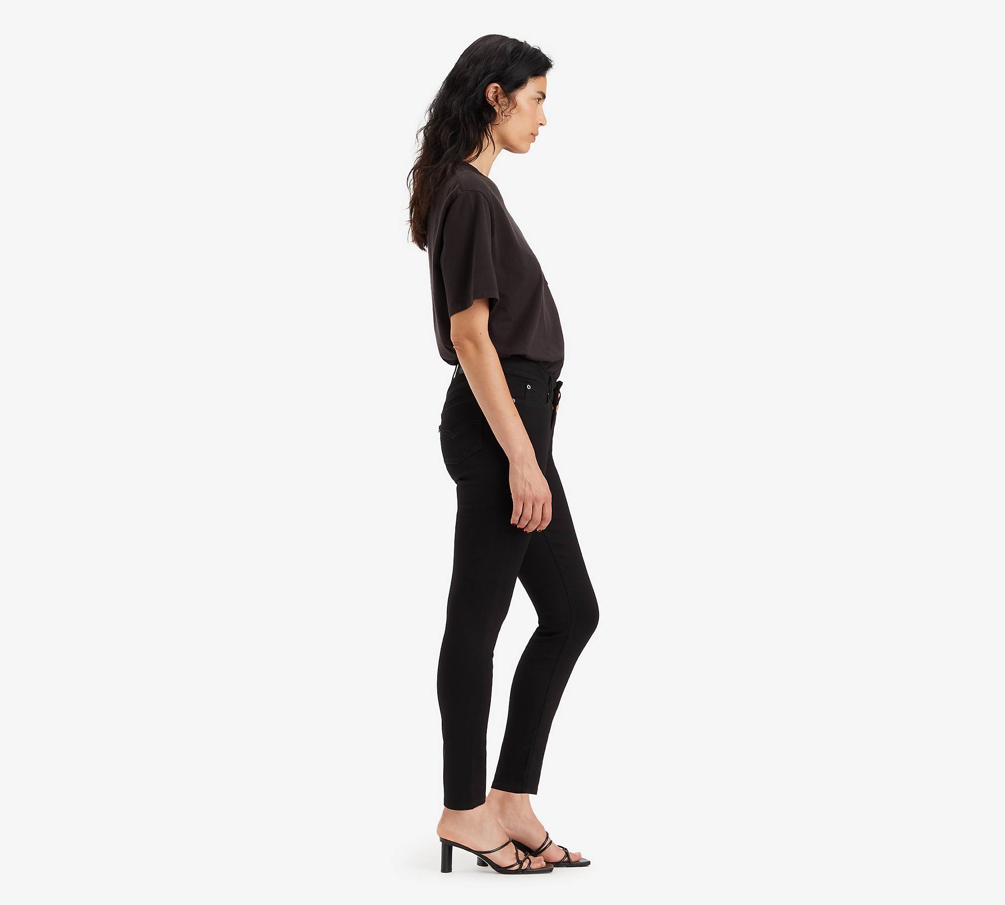 711™ Double-button Skinny Jeans - Black | Levi's® GB