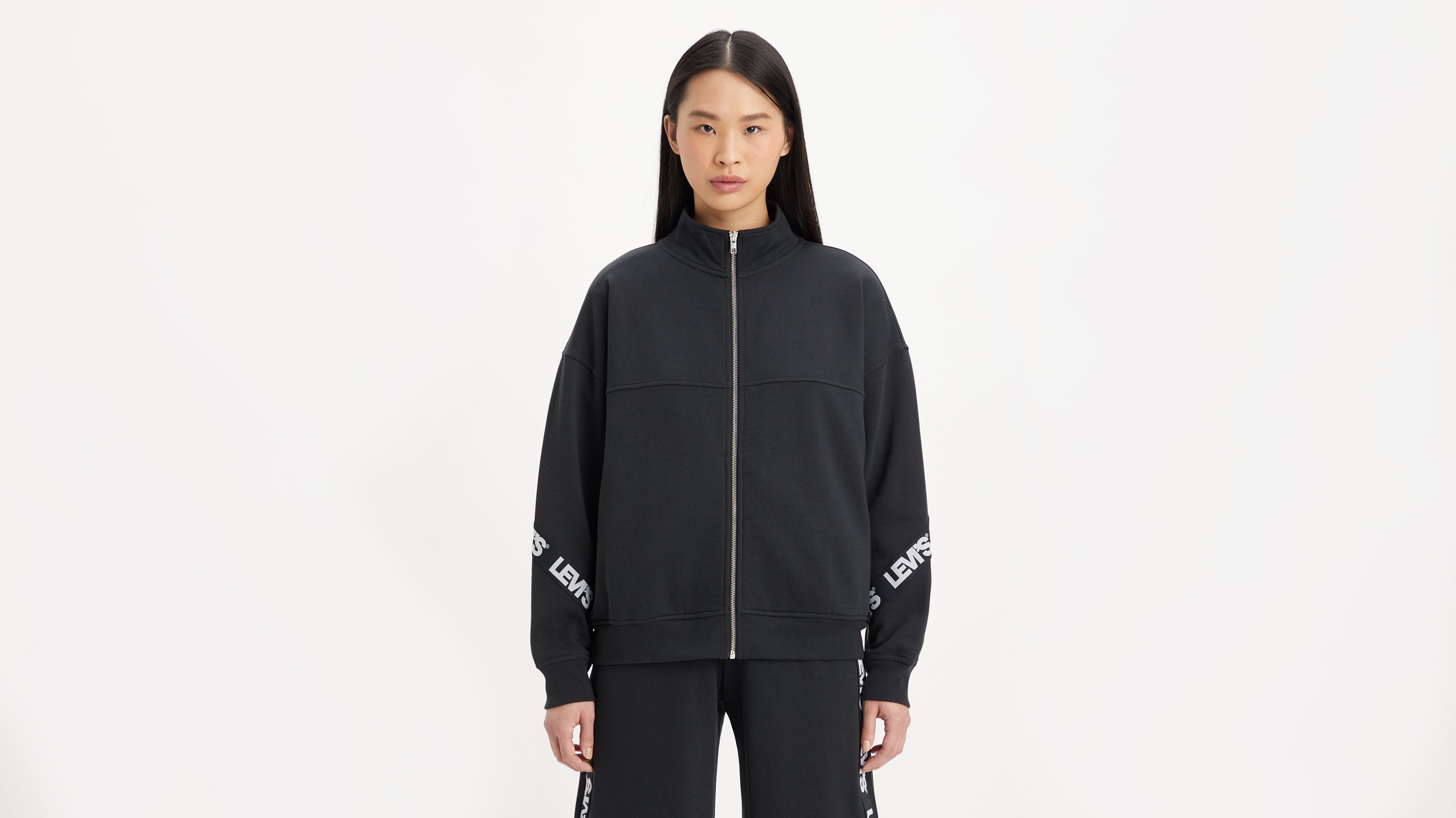 Taped Flex Zip Crewneck Sweatshirt 4