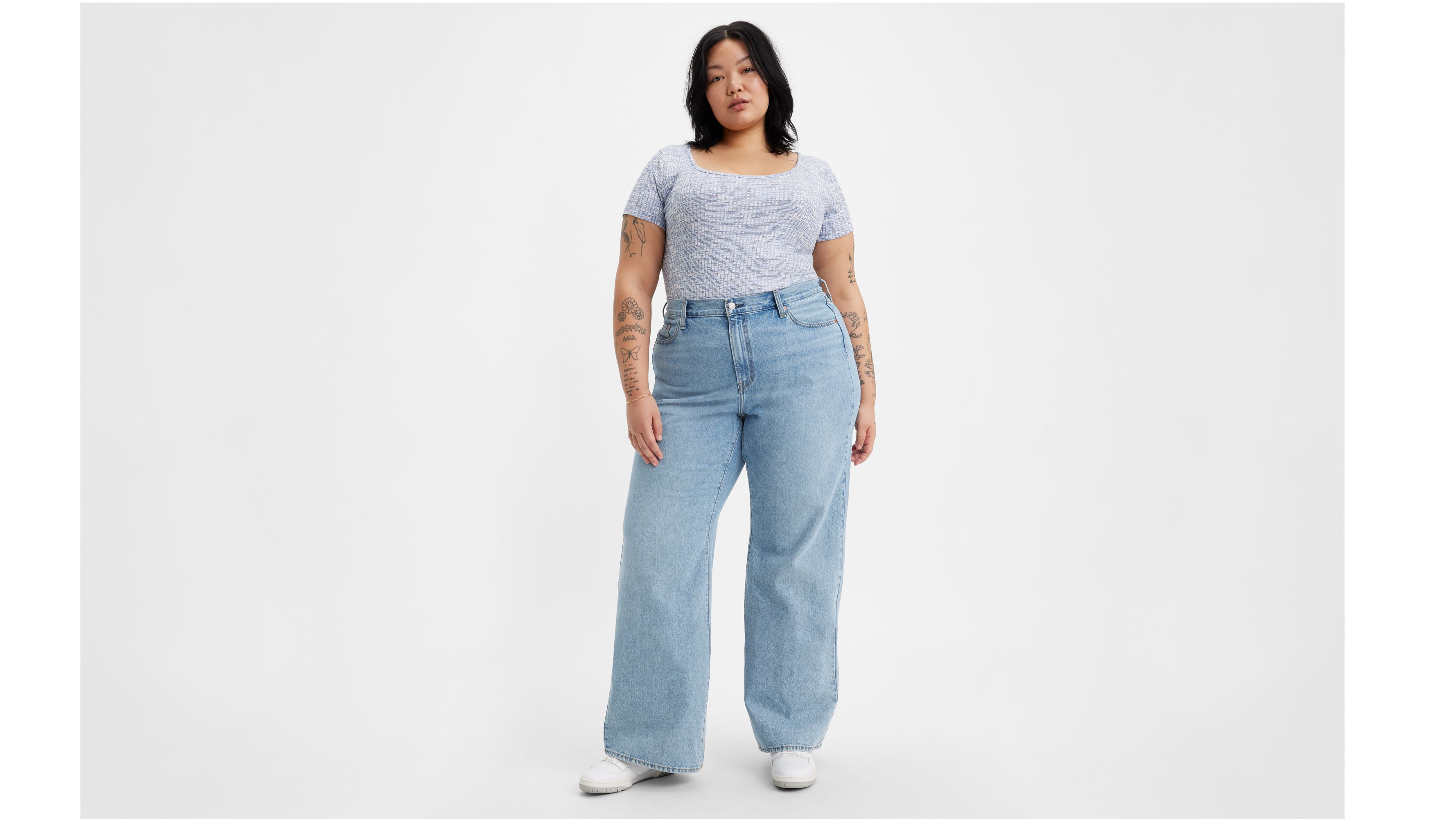 Ribcage Wide Leg Women's Jeans (Plus Size