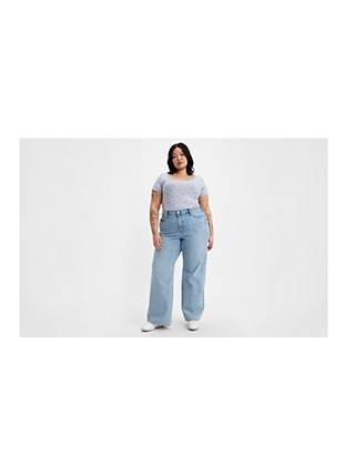 Boyfriend Mid Rise Women's Jeans (Plus Size)