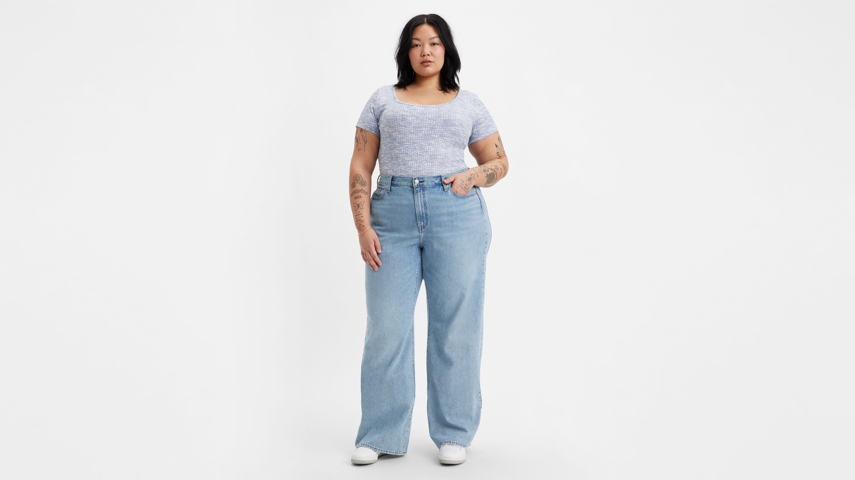 Ribcage Wide Leg Women's Jeans (Plus Size) 2