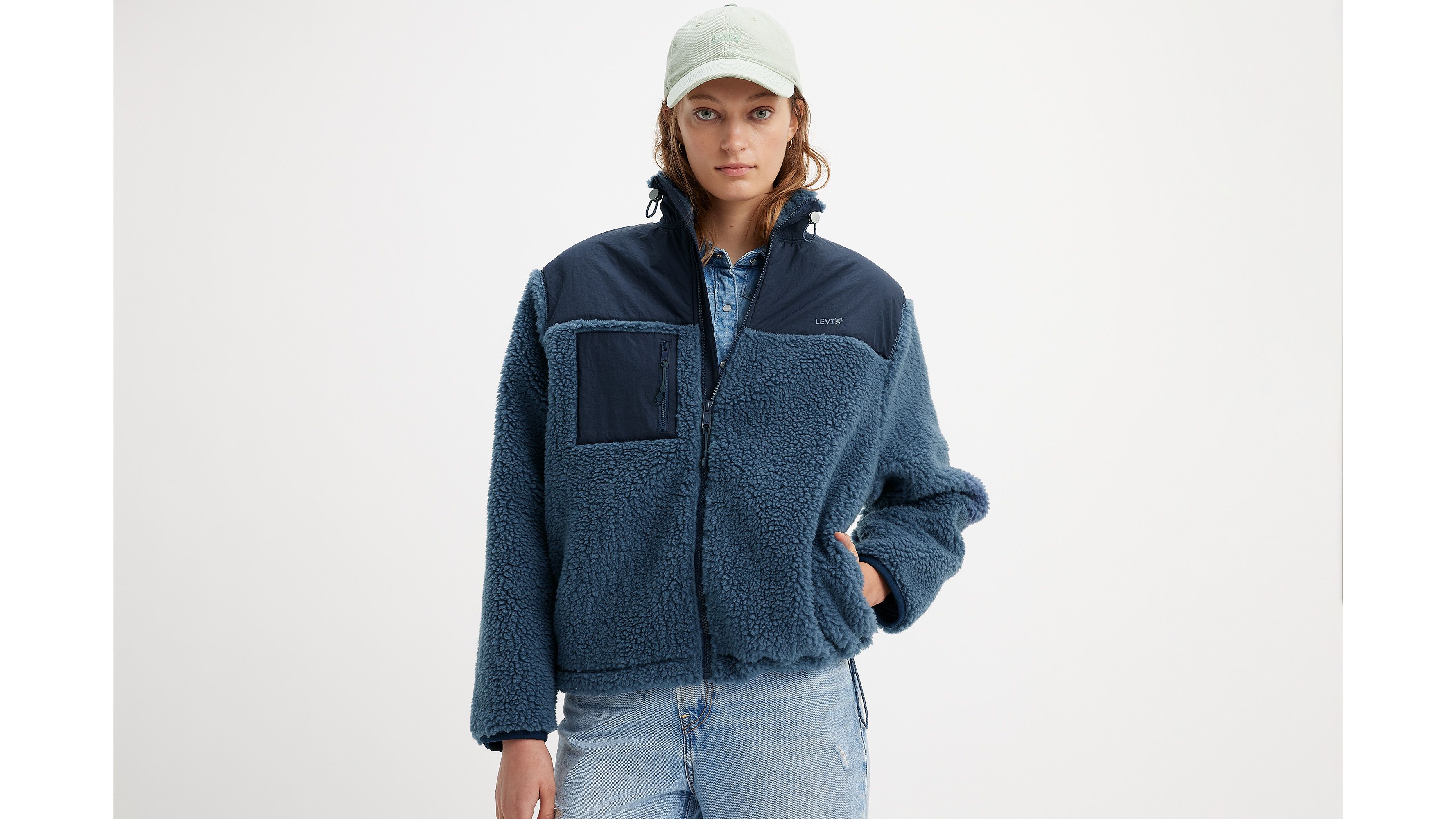 Bigfoot Sherpa Jacket - Blue | Levi's® KZ