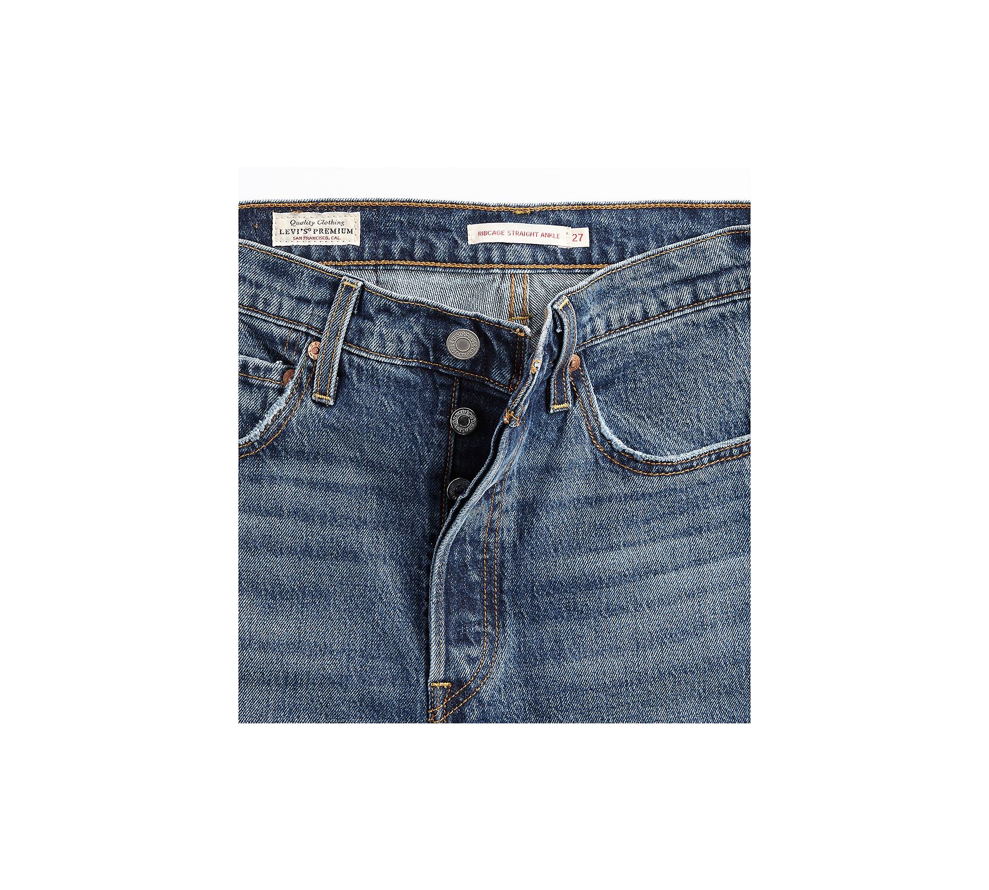 Ribcage No Back Pocket Women's Jeans - Dark Wash