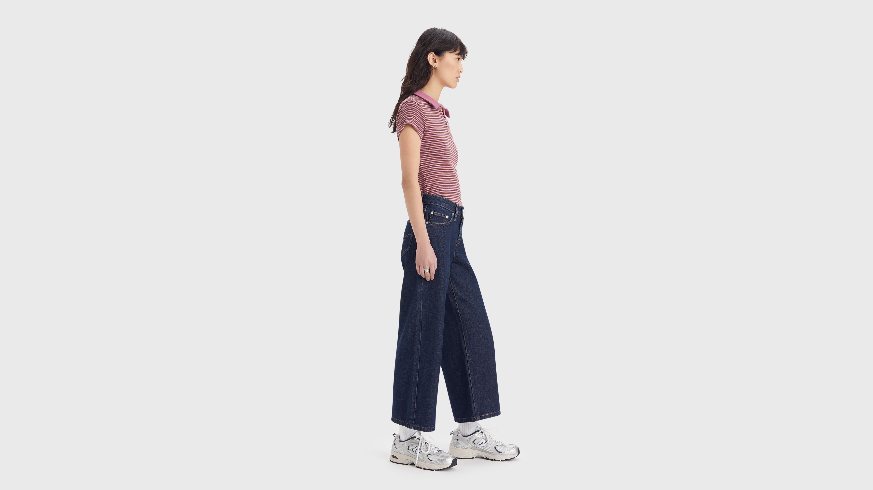 Levi's® Silvertab™ Low Baggy Crop Jeans - Blue | Levi's® KZ
