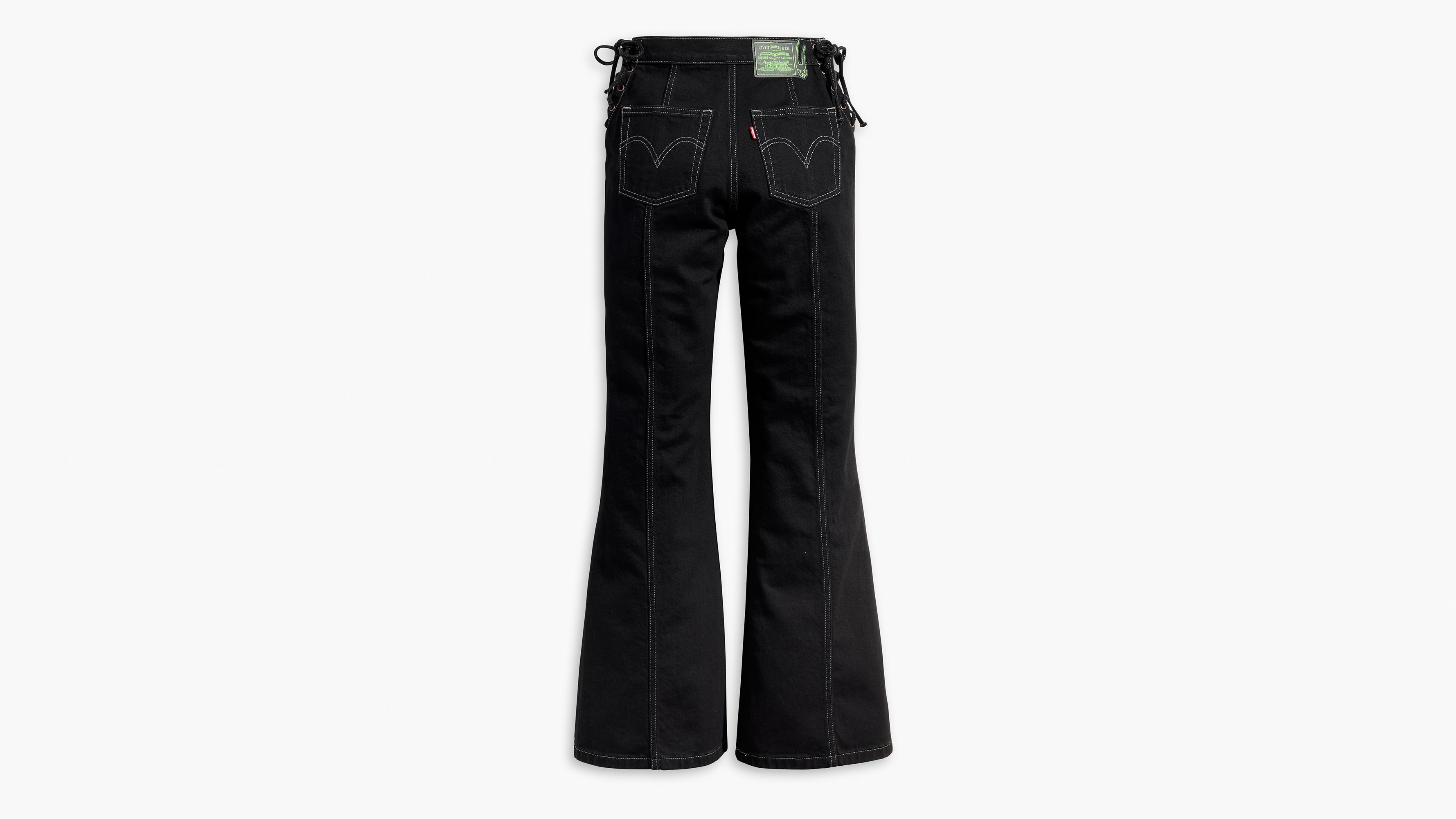 Levi's® X Barbie Ferreira Lace-up Flare Jeans - Black | Levi's® US