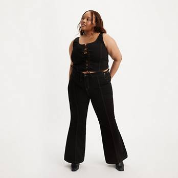 Levi's® X Barbie Ferreira Lace-up Flare Jeans - Black Levi's® X Barbie Ferreira Lace-up Flare Jeans - Black