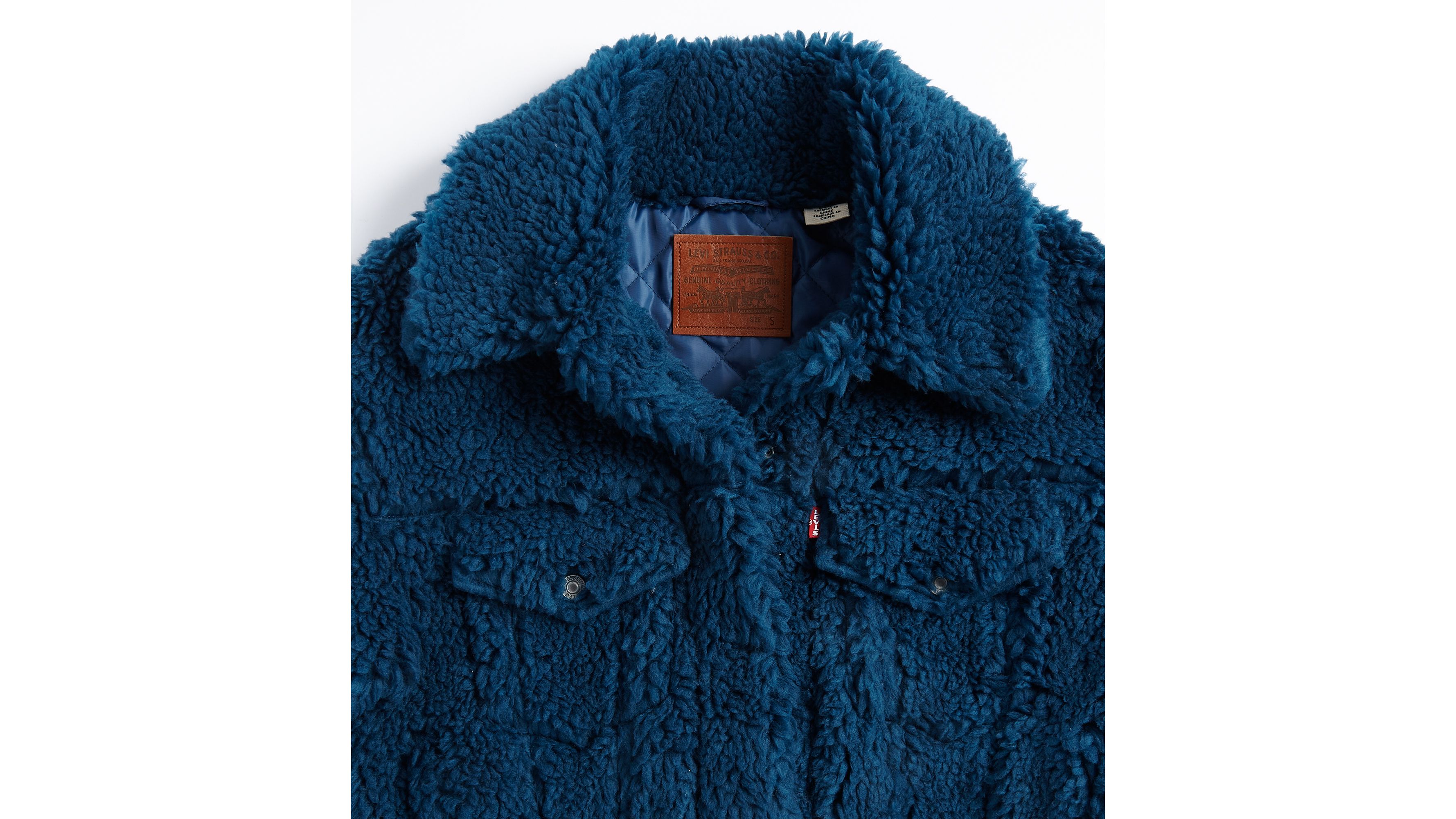 Levis store sherpa blue