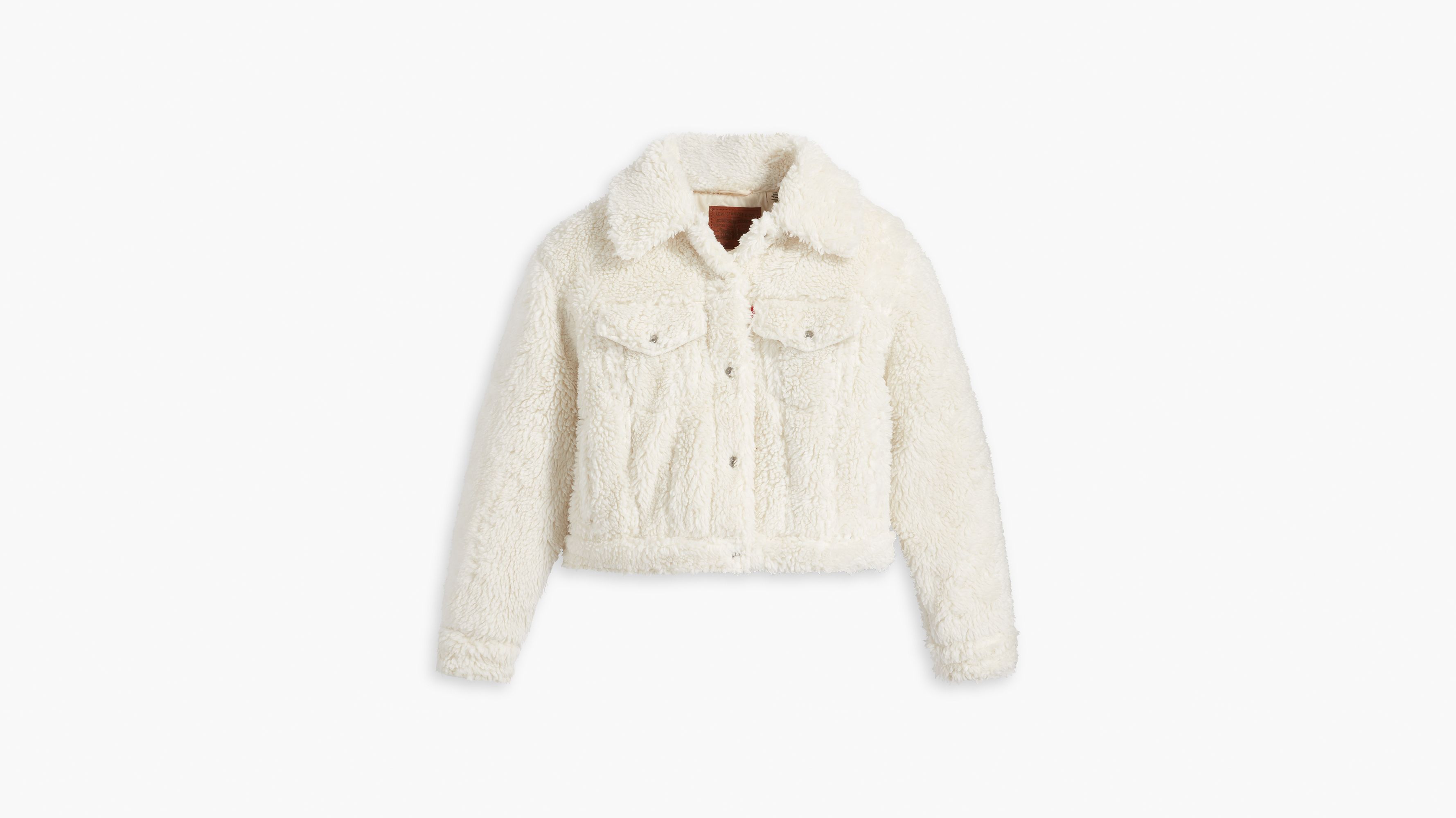 Levi's cream sherpa outlet trucker jacket