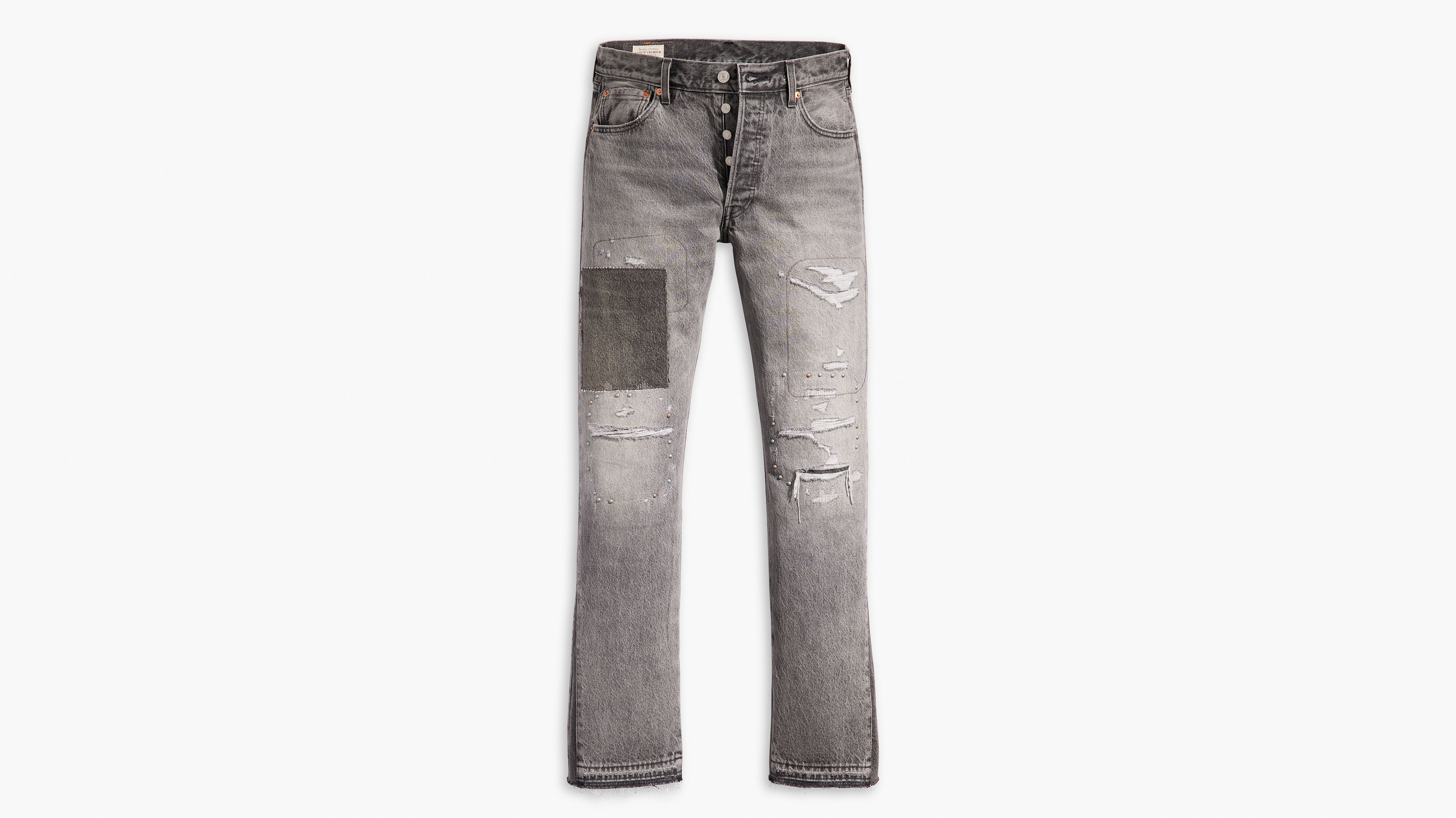 Levis 501 customised and tapered jeans on sale