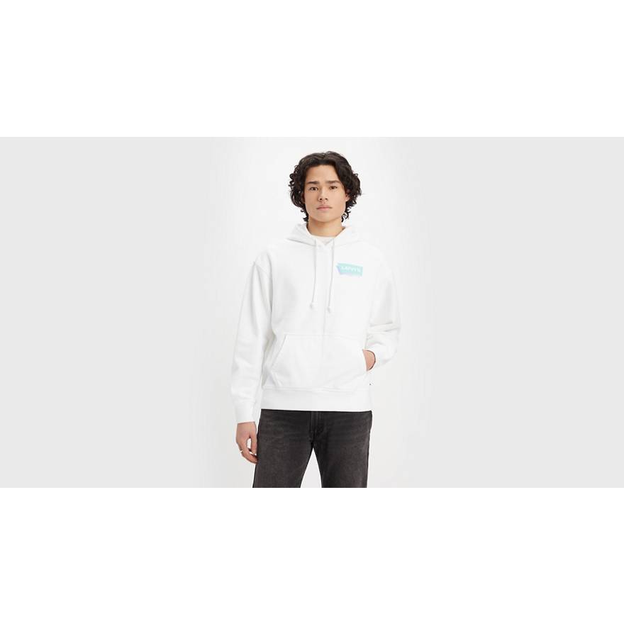 Relaxed Grx Split Hoodie - White | Levi's® GB
