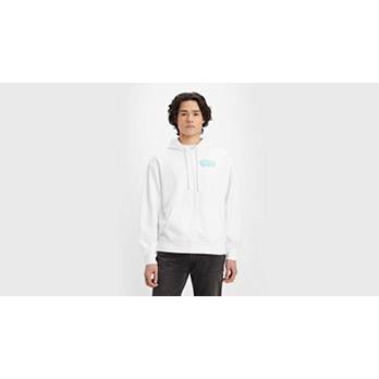 Relaxed Grx Split Hoodie - White | Levi's® GB