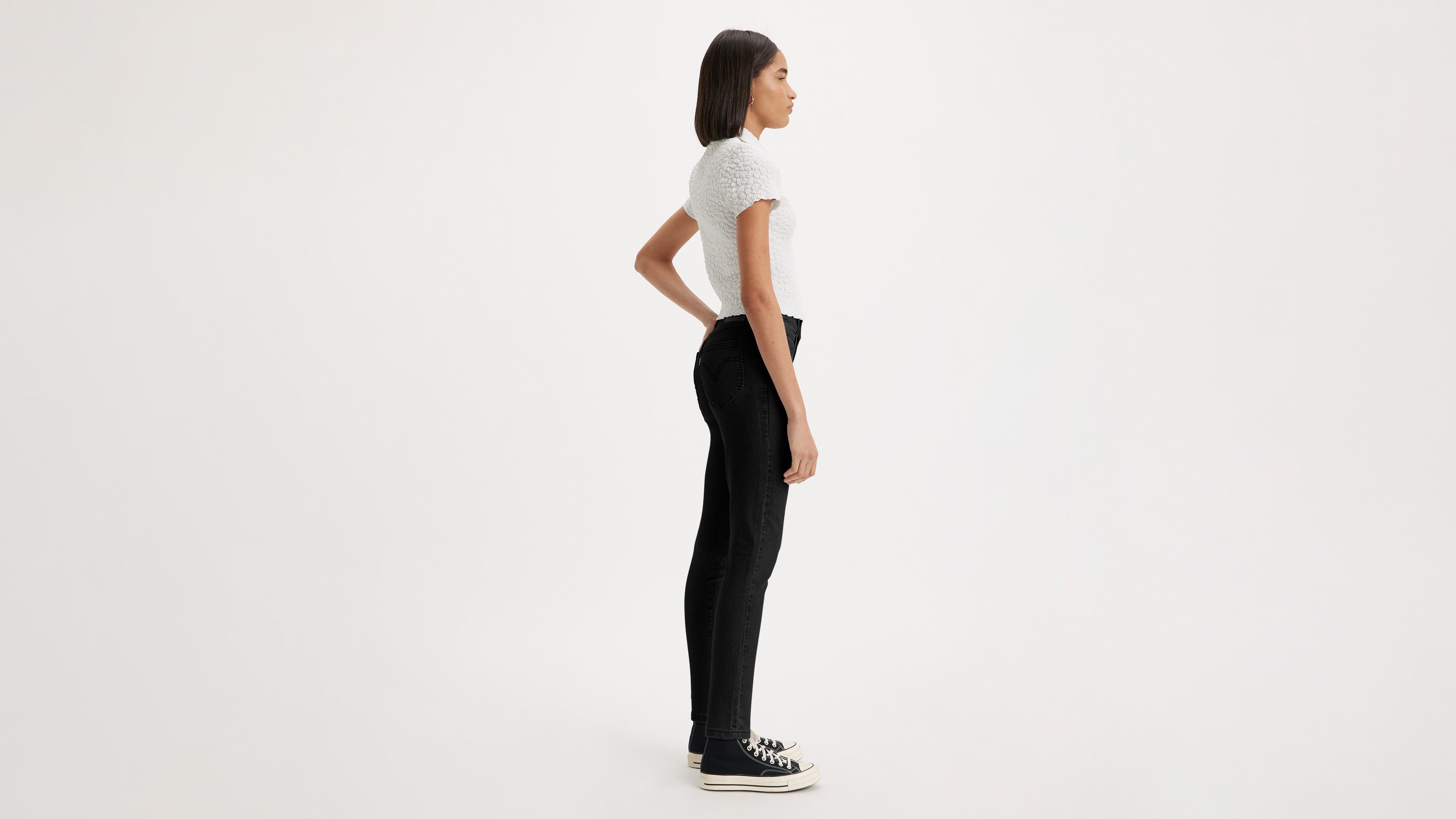 Jeans Skinny retro de tiro alto 2