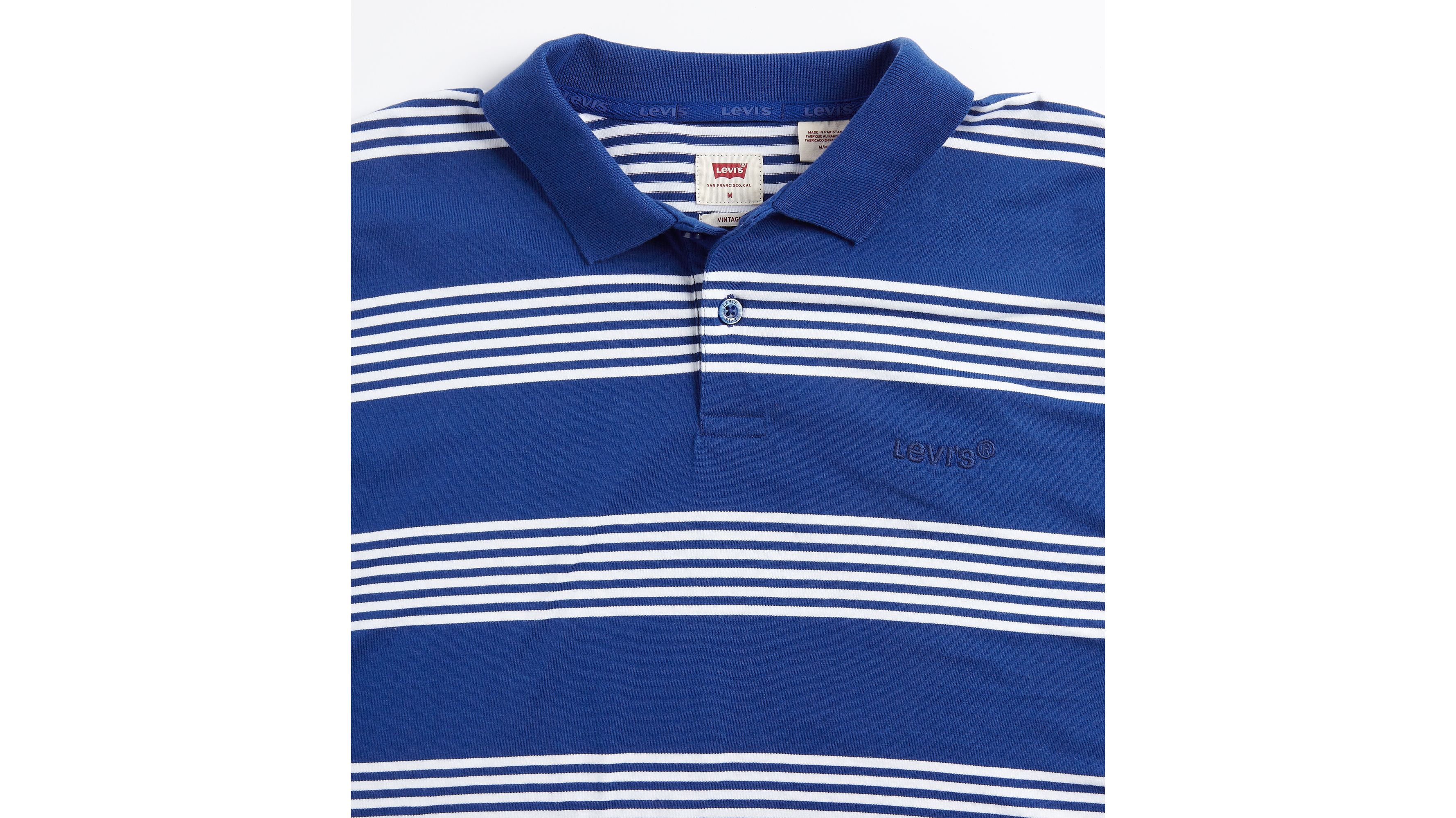 Relaxed Authentic Striped Polo Shirt - White