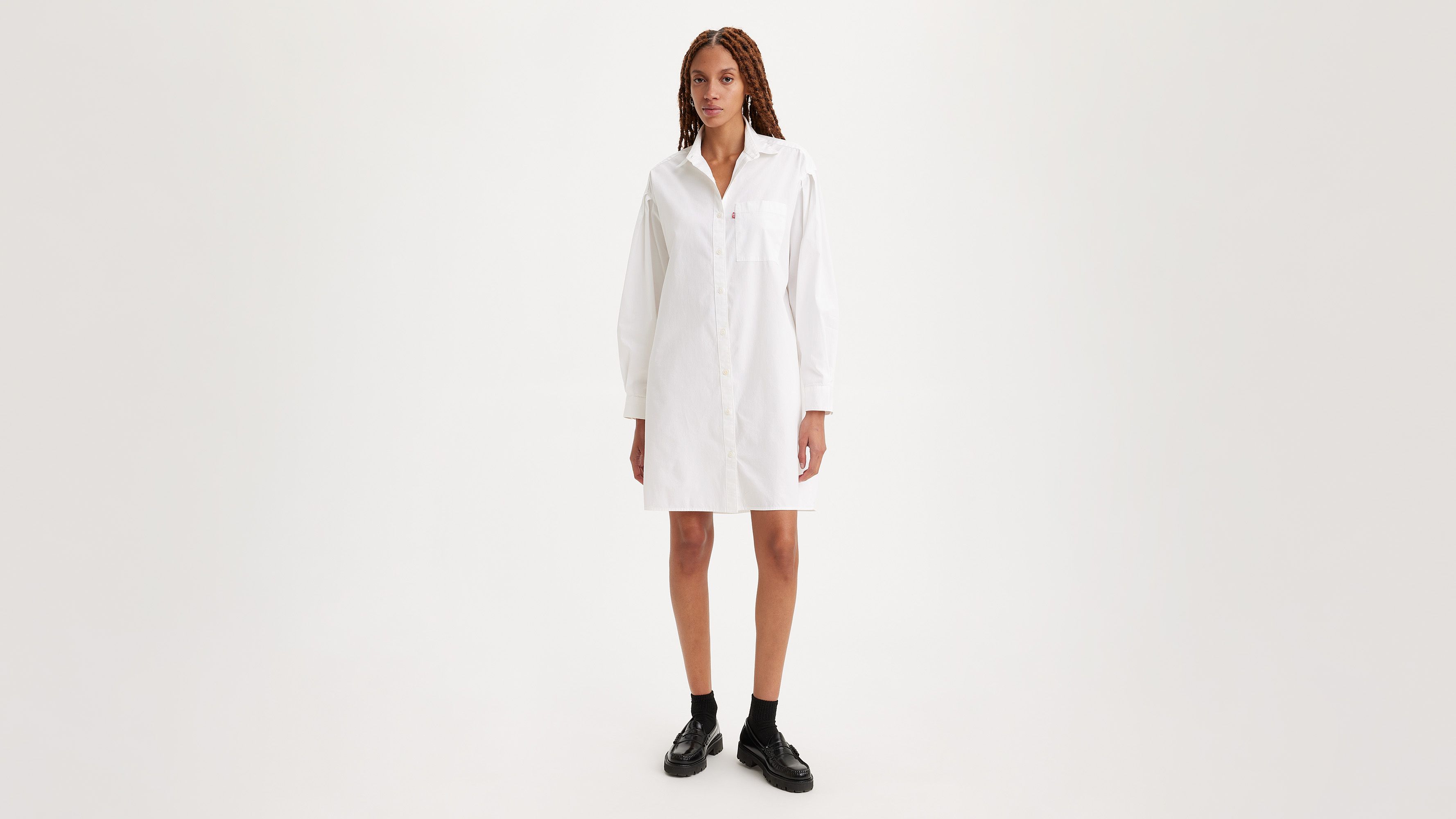 Levi's® Jurk met overhemdkraag RHEA SHIRT DRESS BLUE makkelijk gevonden