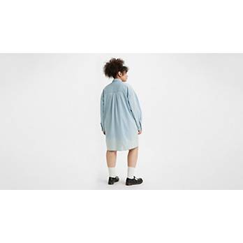 Rhea Denim Shirt Dress (Plus Size) 2