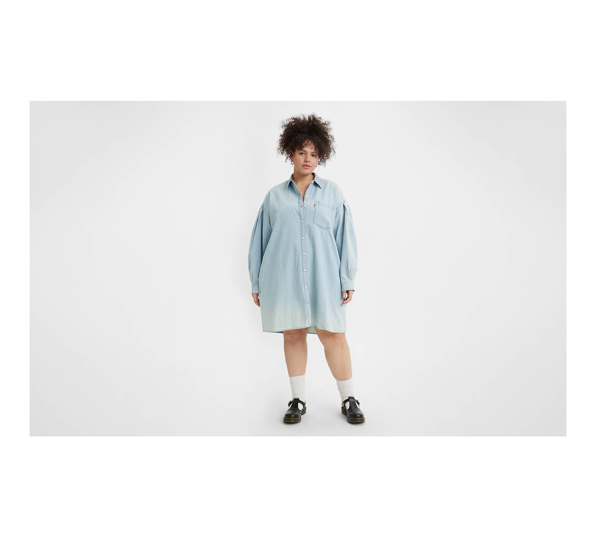 Rhea Shirt Dress (Plus Size) 1