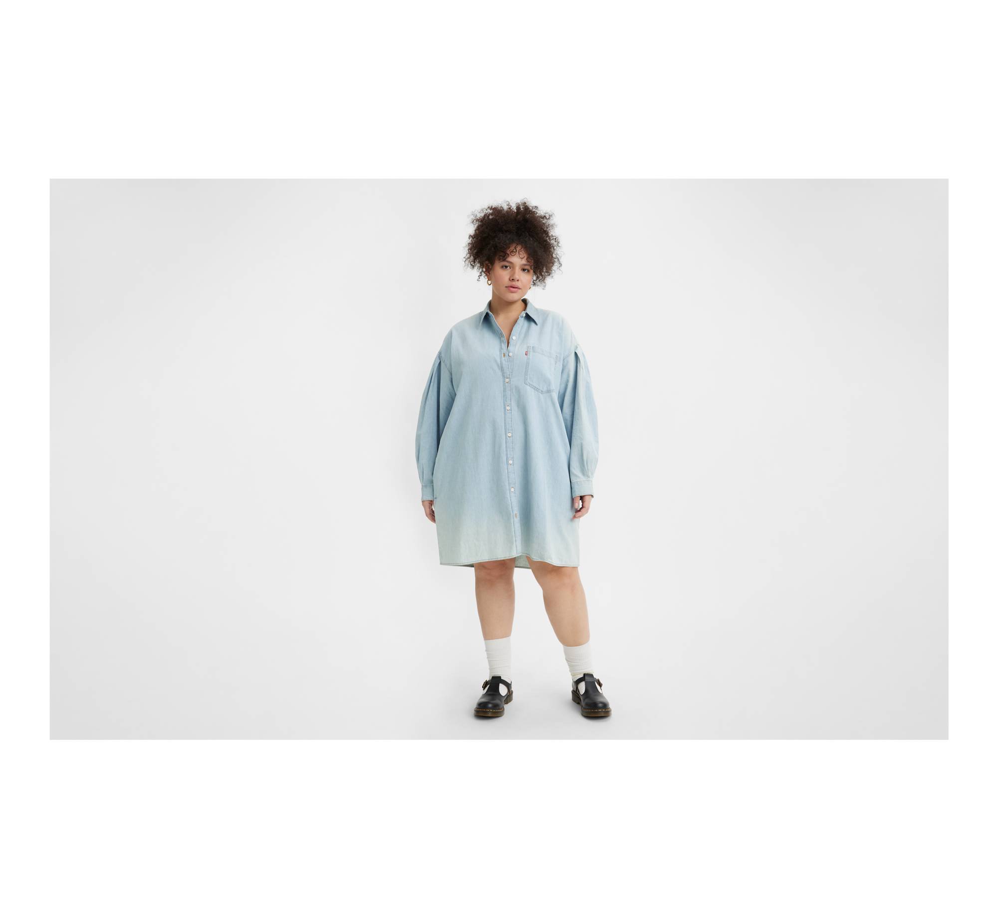 Rhea Shirt Dress (Plus Size) 1