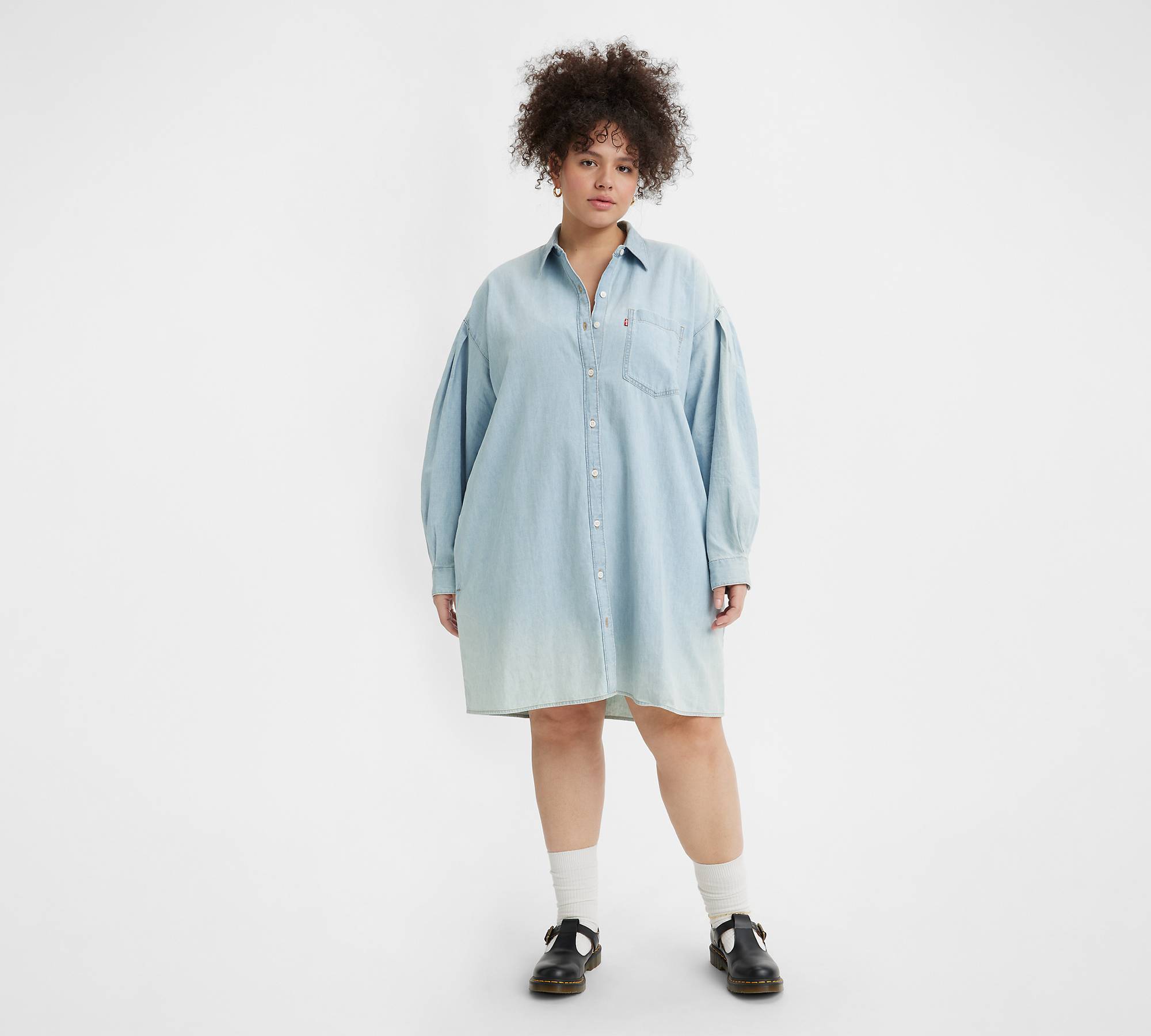 Rhea skjortklänning (plusstorlek) 1