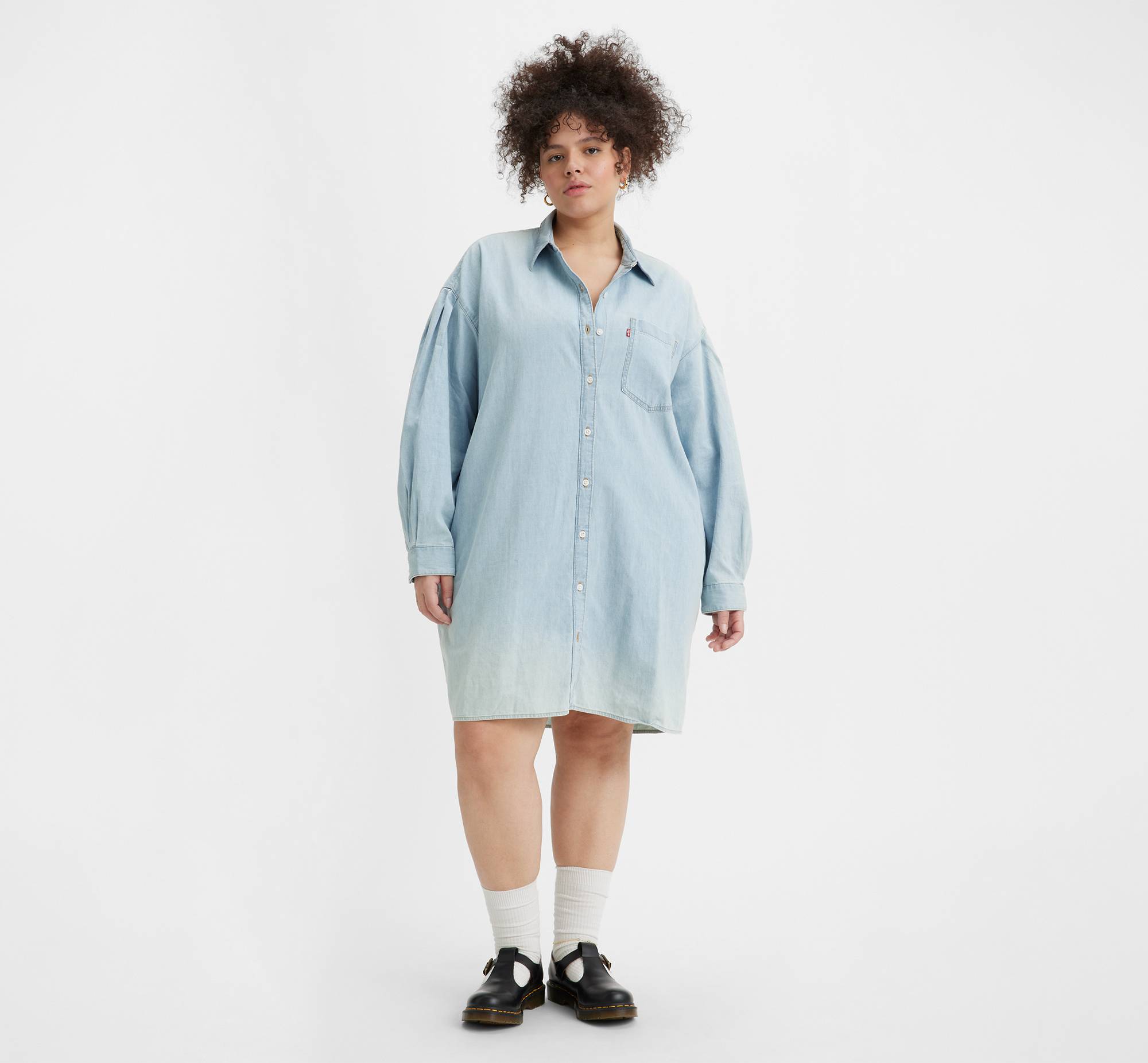 Rhea Shirt Dress (Plus Size) 4