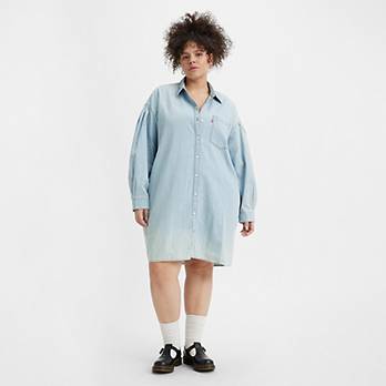 Rhea skjortklänning (plusstorlek) 4