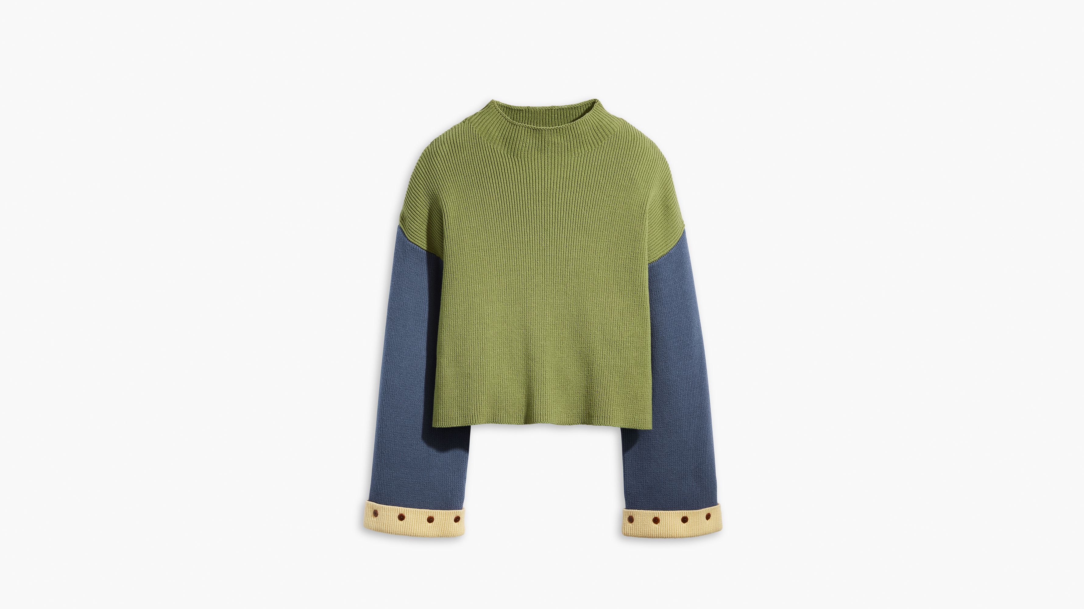 Levi's X Emma Chamberlain Women's Mockneck Sweater for Women (Greens)