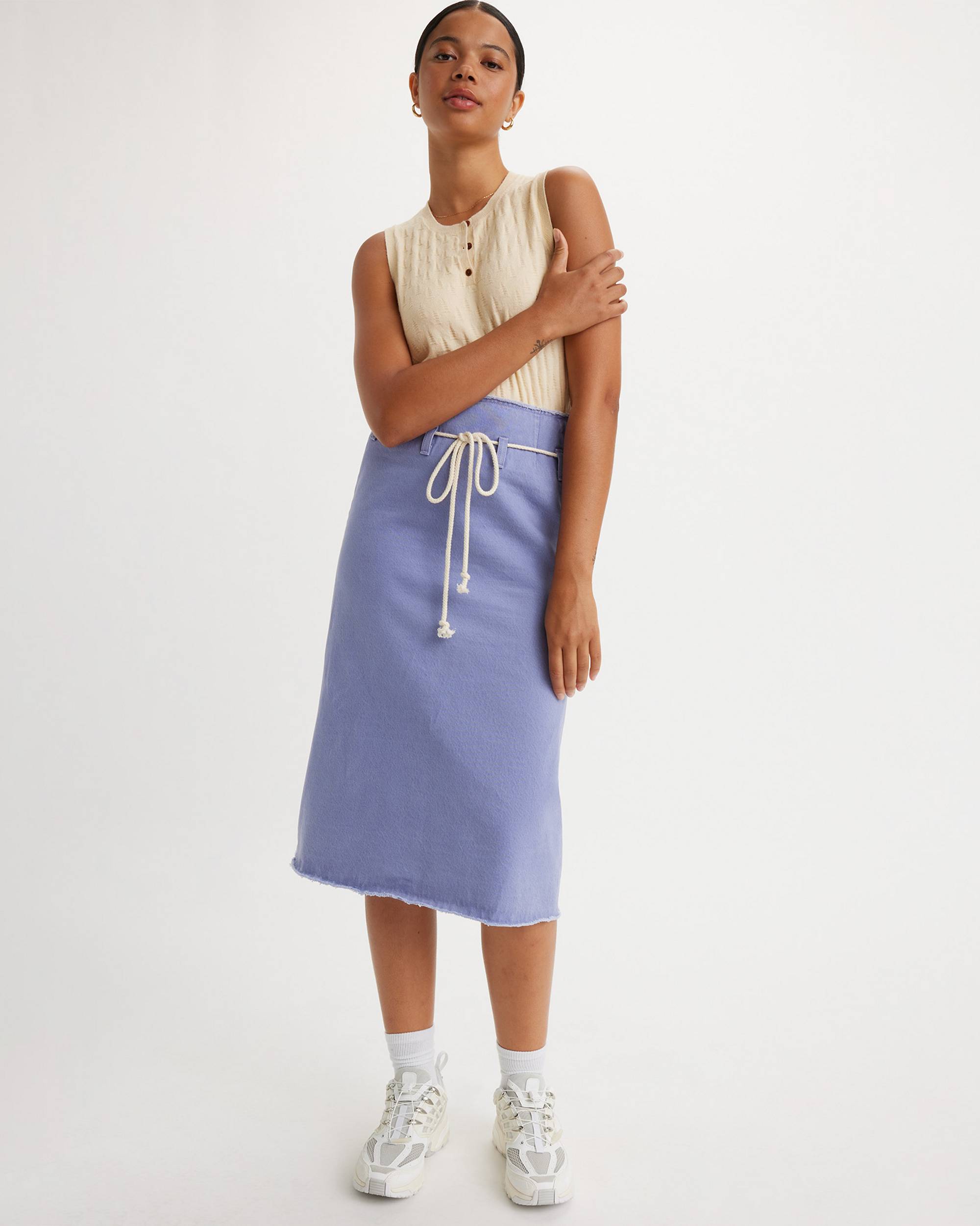 Levi's® X Emma Chamberlain Midi Skirt - Purple | Levi's® NL Levi's® X Emma Chamberlain Midi Skirt - Purple | Levi's® NL