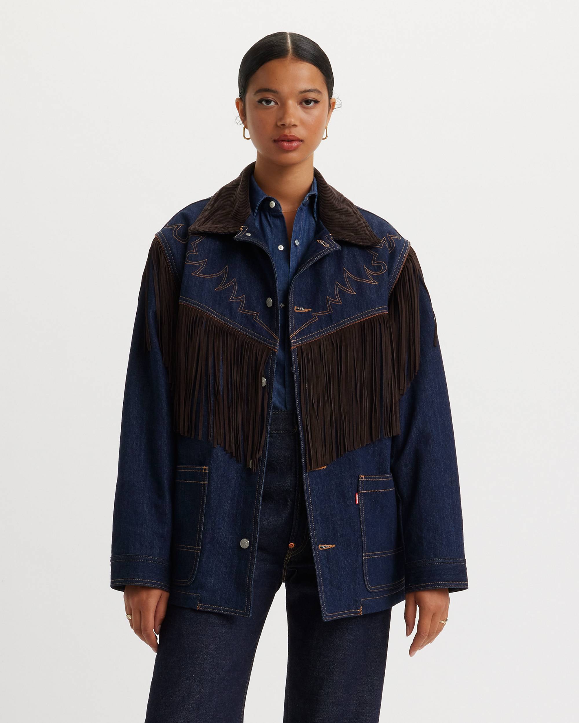 Levi's® X Kenzo Fringe Jacket - Blue | Levi's® AT Levi's® X Kenzo Fringe Jacket - Blue | Levi's® AT