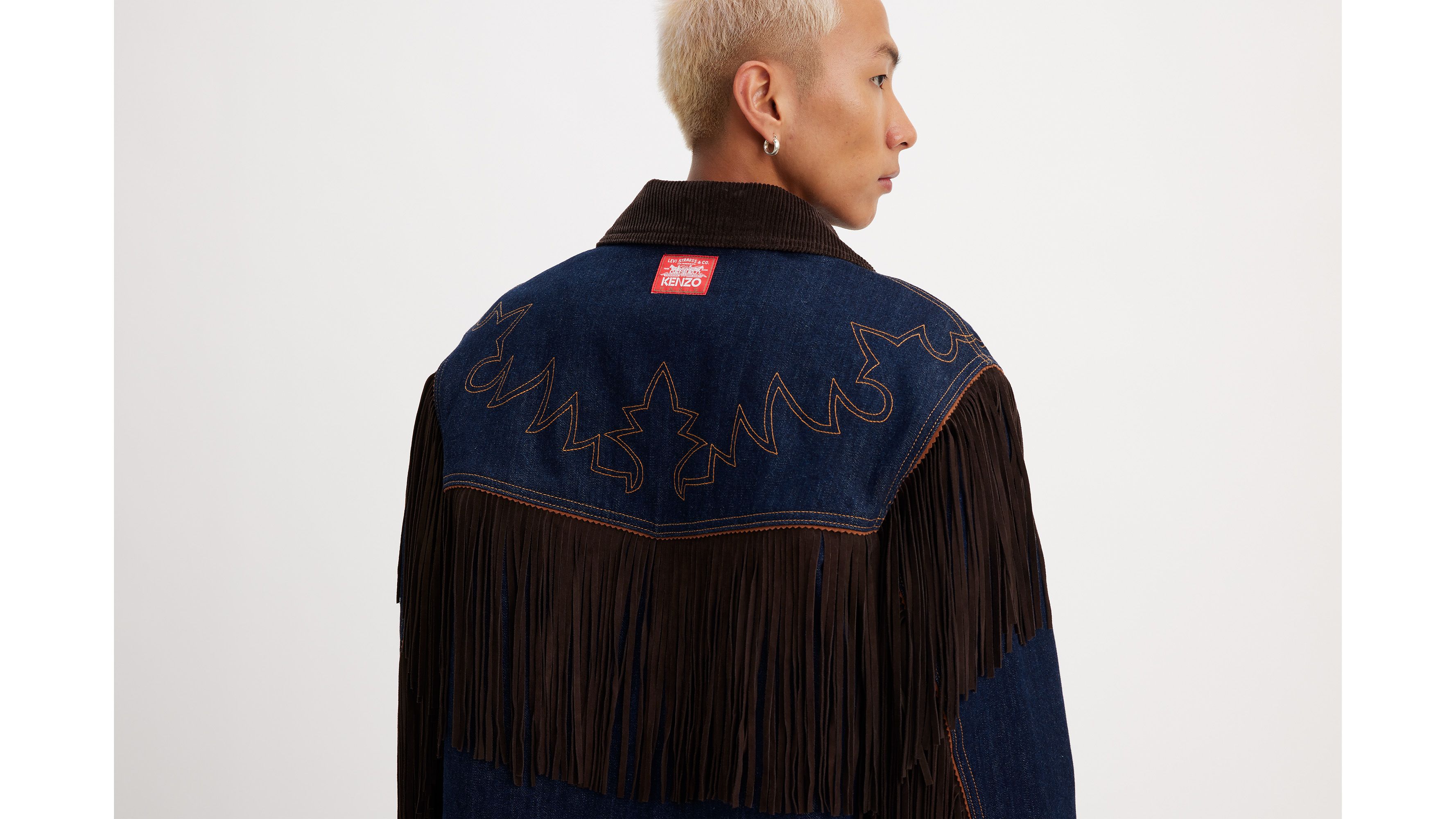 Levi s X Kenzo Fringe Jacket Blue Levi s GB