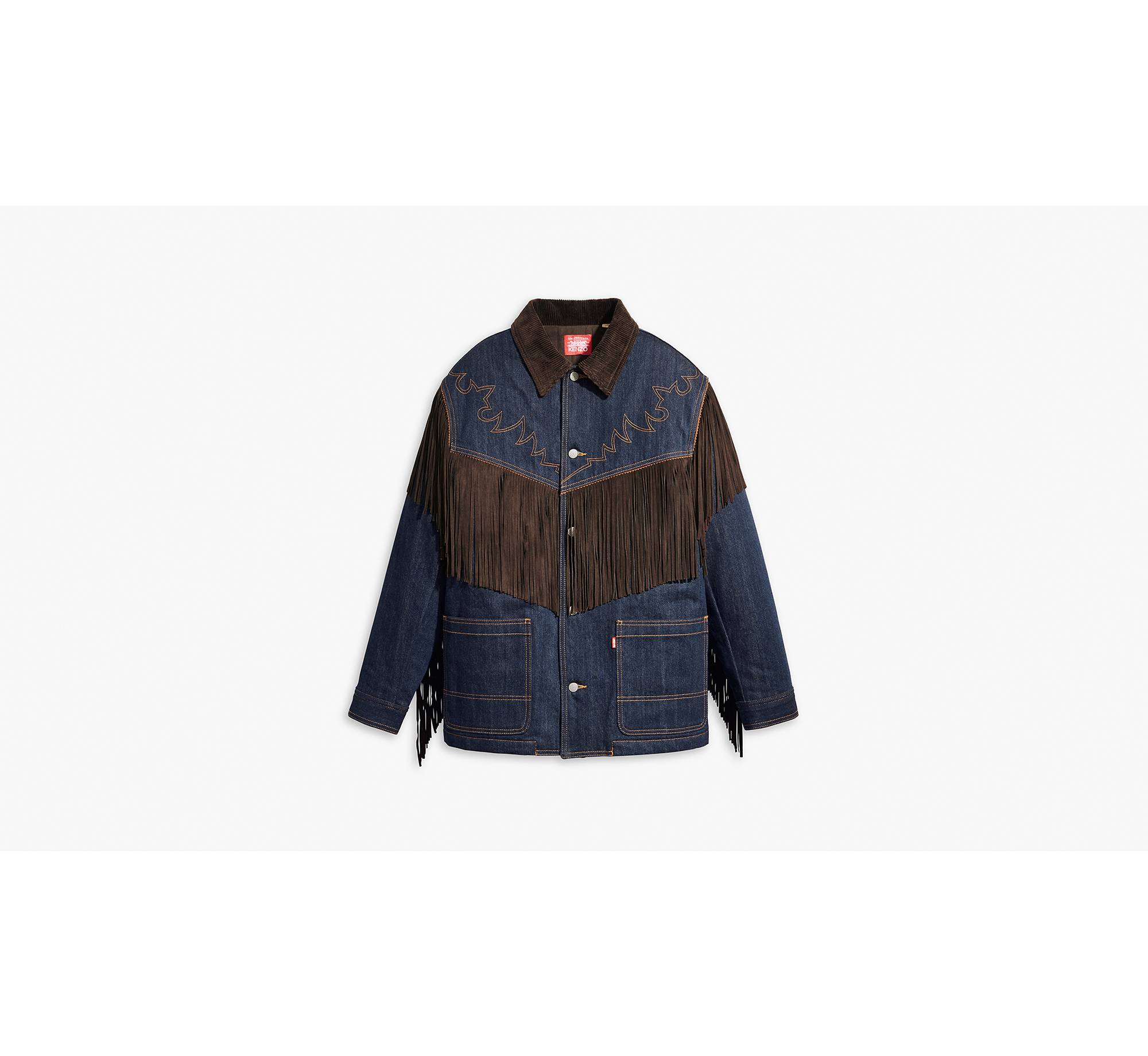 Levi's® X Kenzo Fringe Jacket - Blau | Levi's® DE