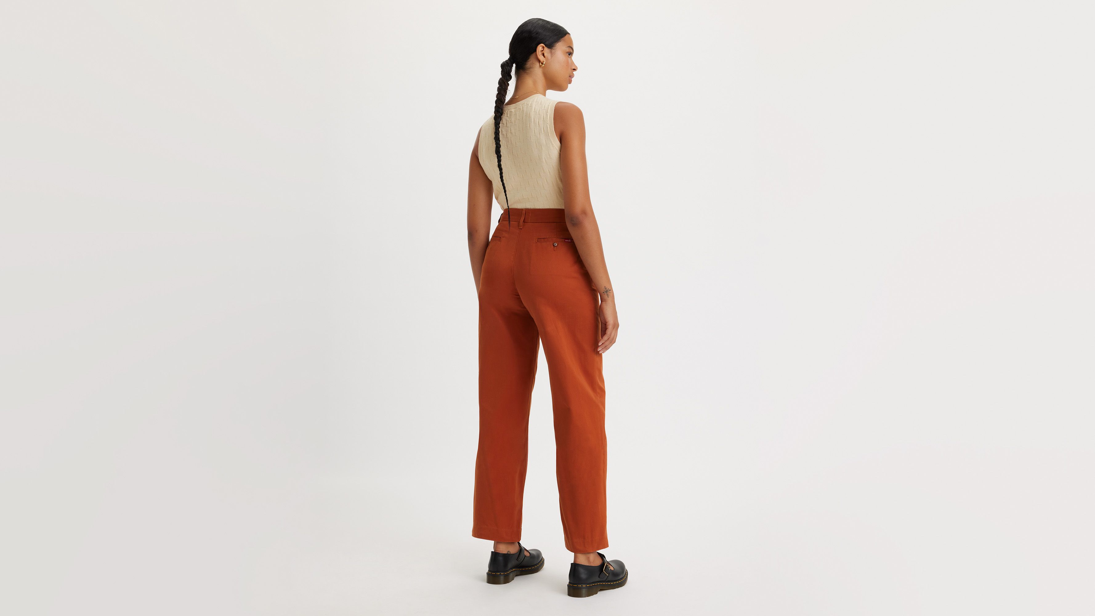 ER emma CLASSIC SLACKS PANTS / BEG スラックス B1697520274682_9c82f669-fb57-