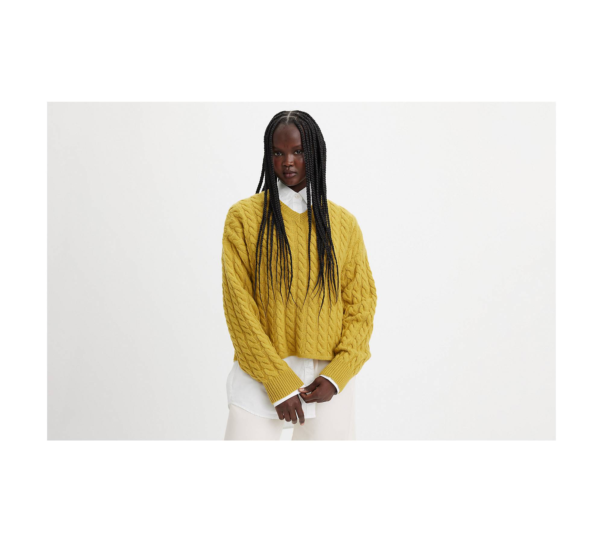 Rae Cable Knit Sweater - Yellow | Levi's® US