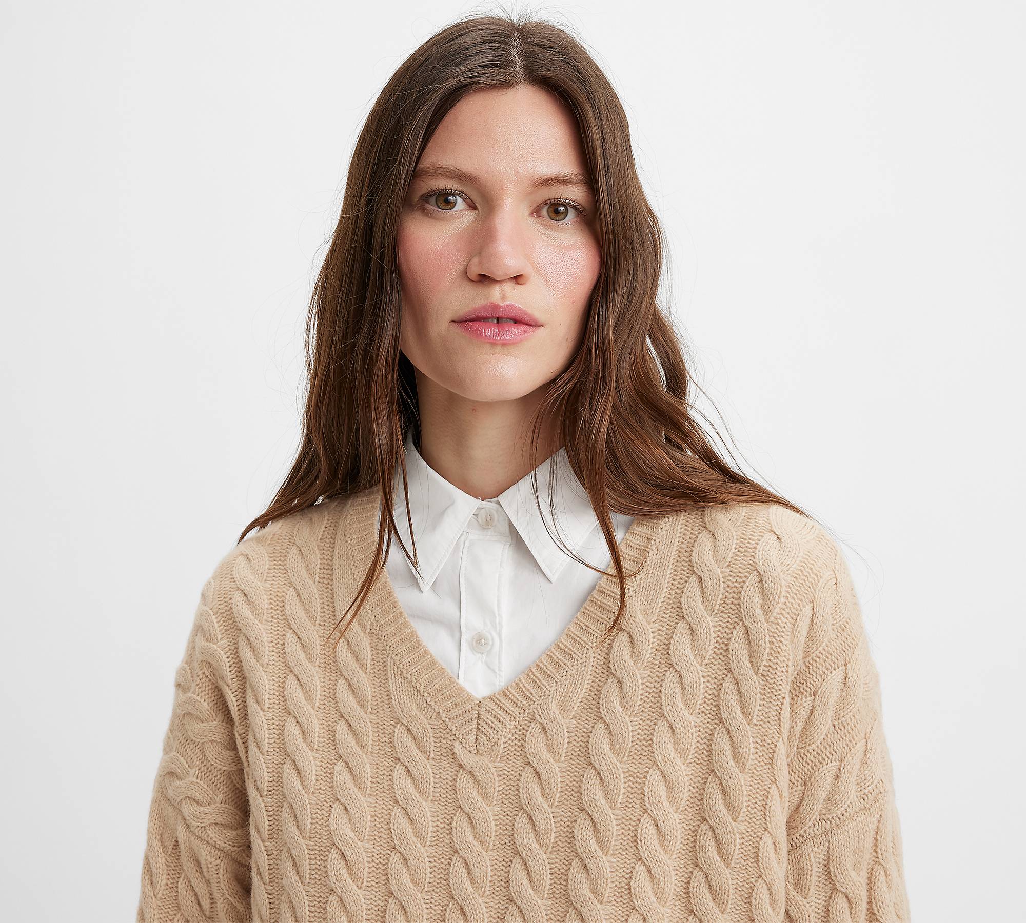 Rae Cable Knit Sweater - Brown | Levi's® US