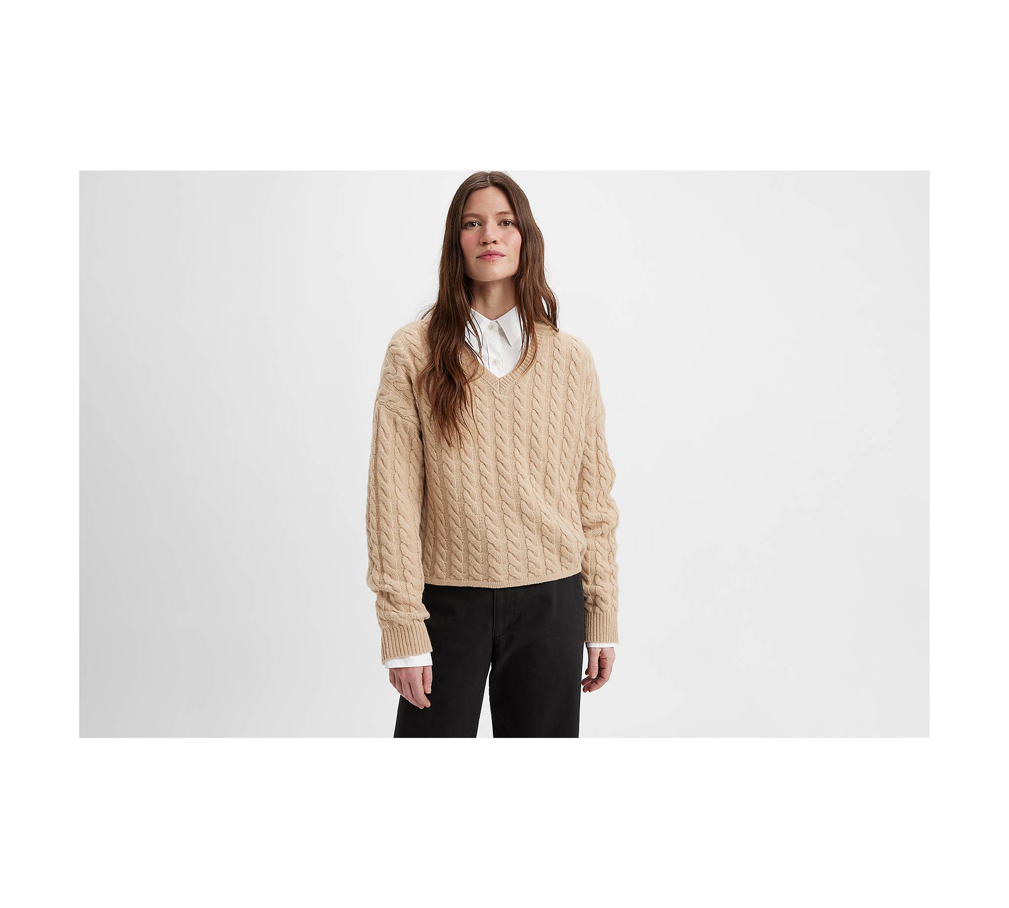 Rae Cable Knit Sweater 1