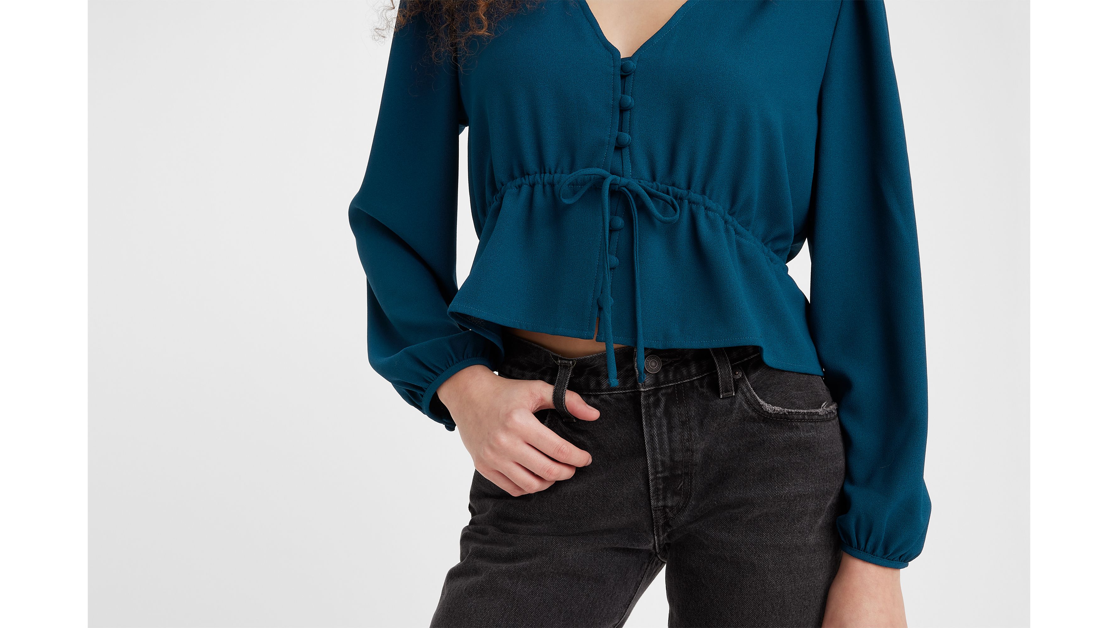 LIJA シャツ Lisa Long Sleeve Blouse - Blue | Levi's® US