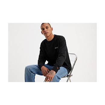 Relaxed Long Sleeve Authentic T-shirt - Black | Levi's® CA