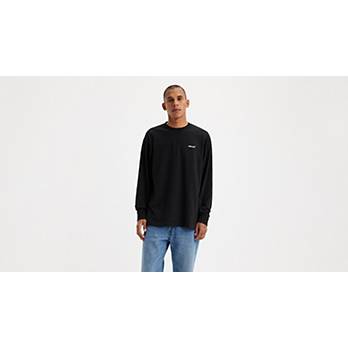 Relaxed Long Sleeve Authentic T-shirt - Black