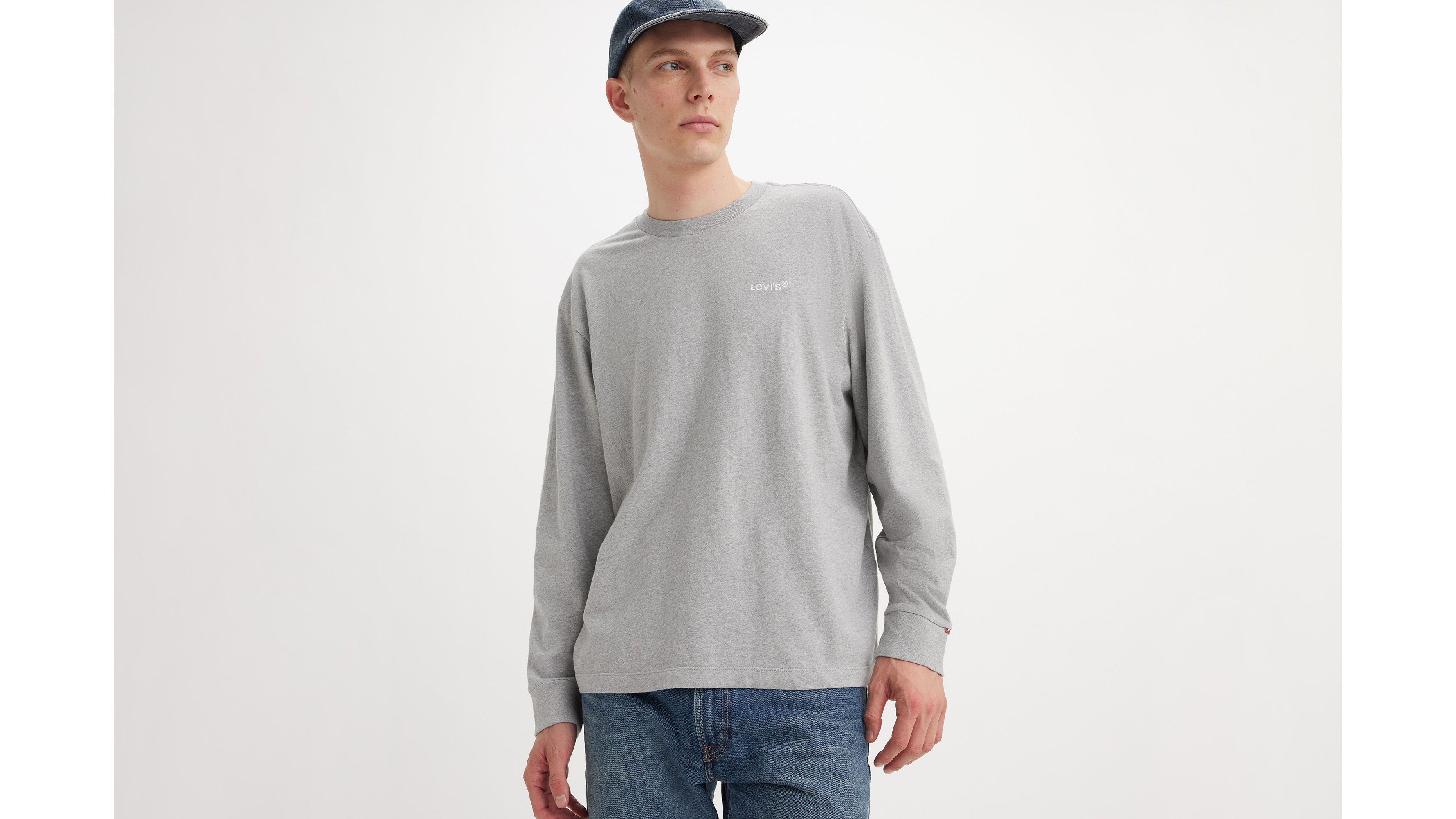 Relaxed Long Sleeve Authentic T-shirt - Grey | Levi's® US